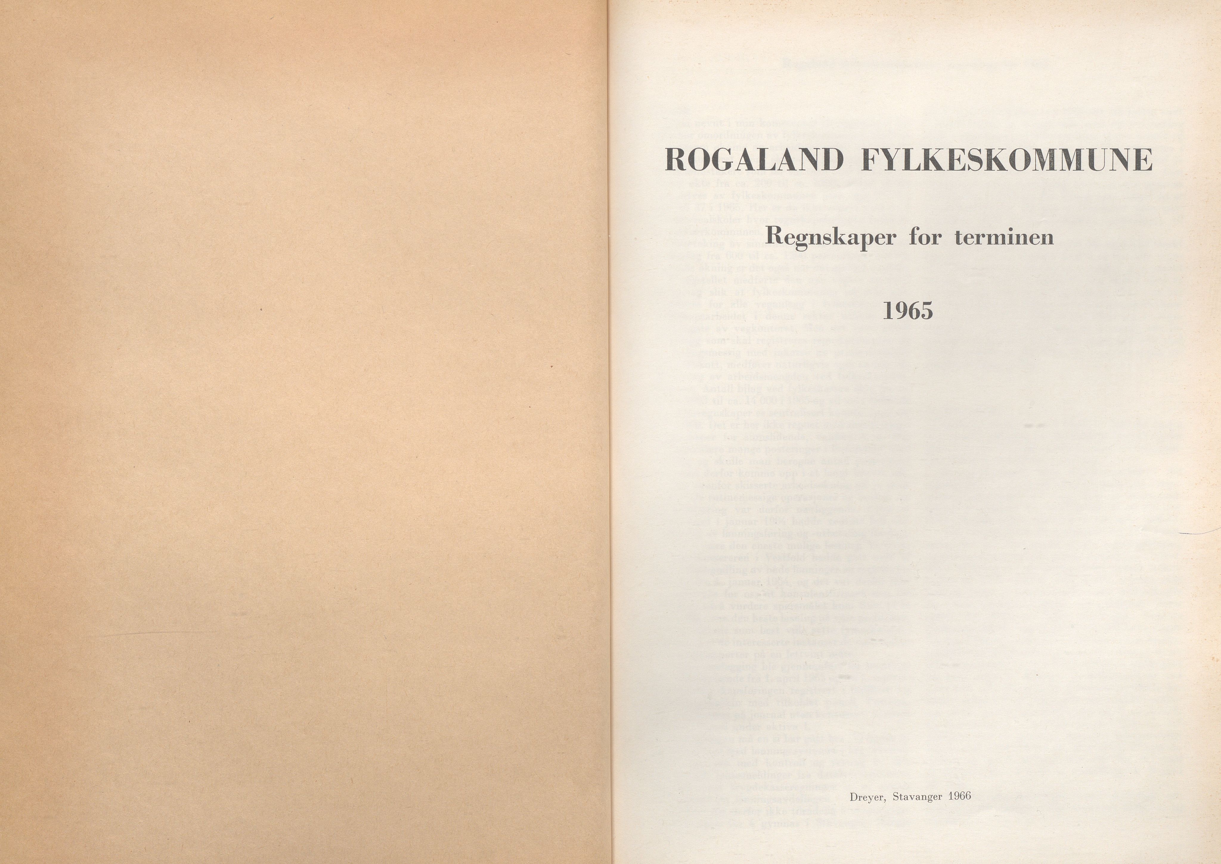 Rogaland fylkeskommune - Fylkesrådmannen , IKAR/A-900/A/Aa/Aaa/L0086: Møtebok , 1966