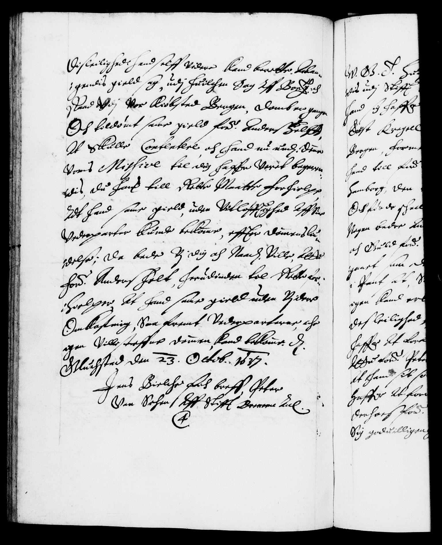 Danske Kanselli 1572-1799, AV/RA-EA-3023/F/Fc/Fca/Fcab/L0006: Norske tegnelser (mikrofilm), 1634-1639, s. 284b