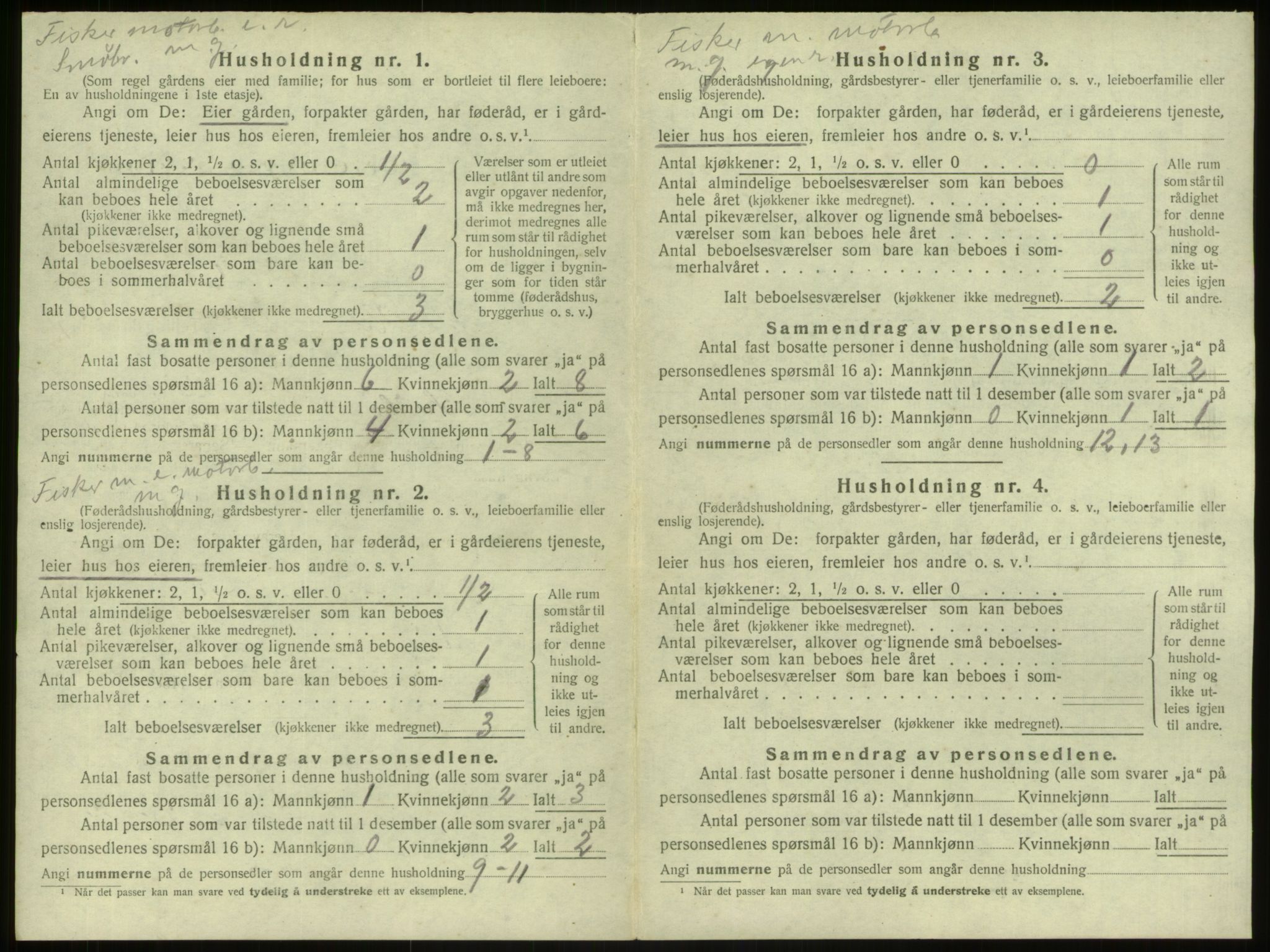 SAB, Folketelling 1920 for 1258 Herdla herred, 1920, s. 428