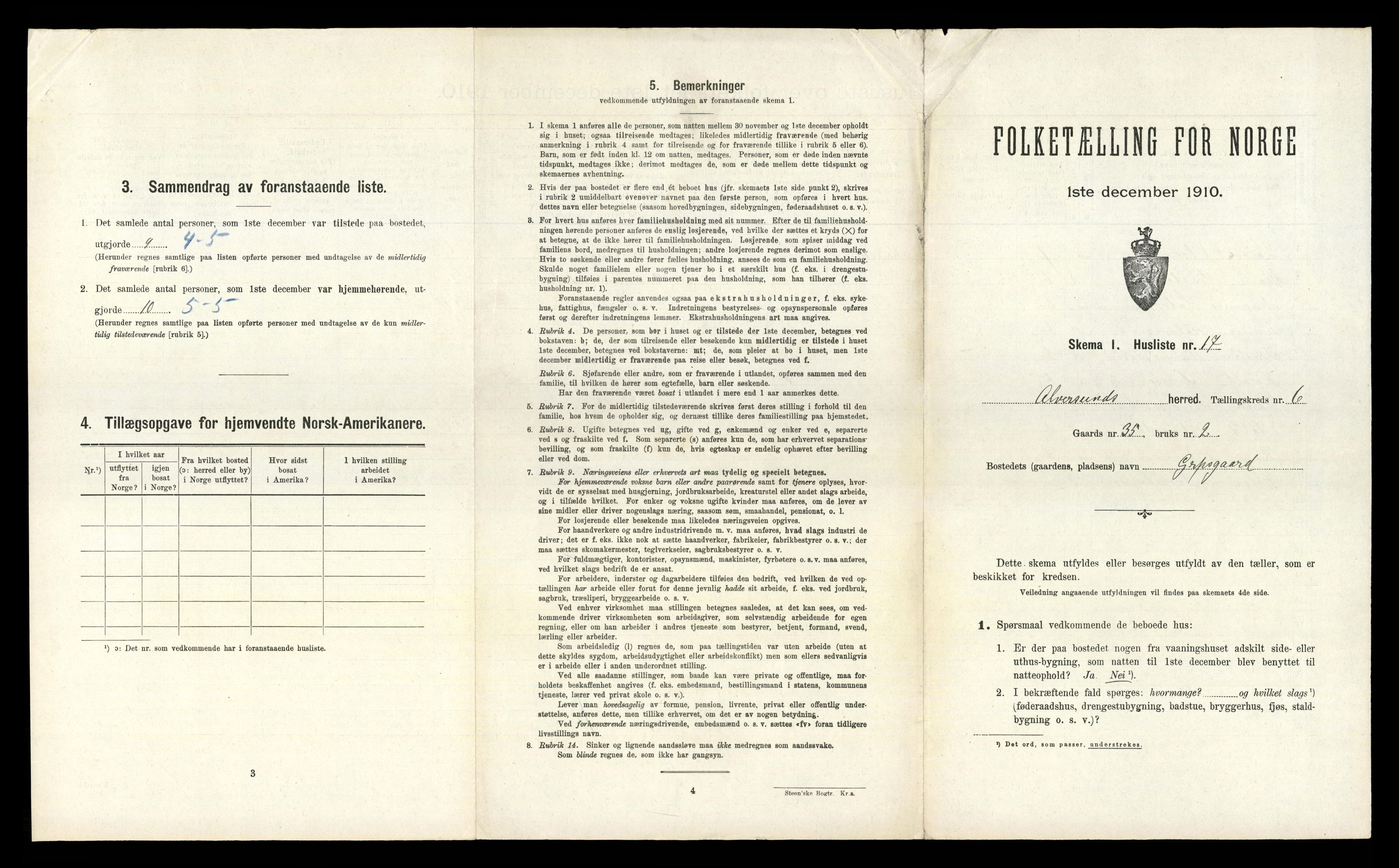 RA, Folketelling 1910 for 1257 Alversund herred, 1910, s. 536
