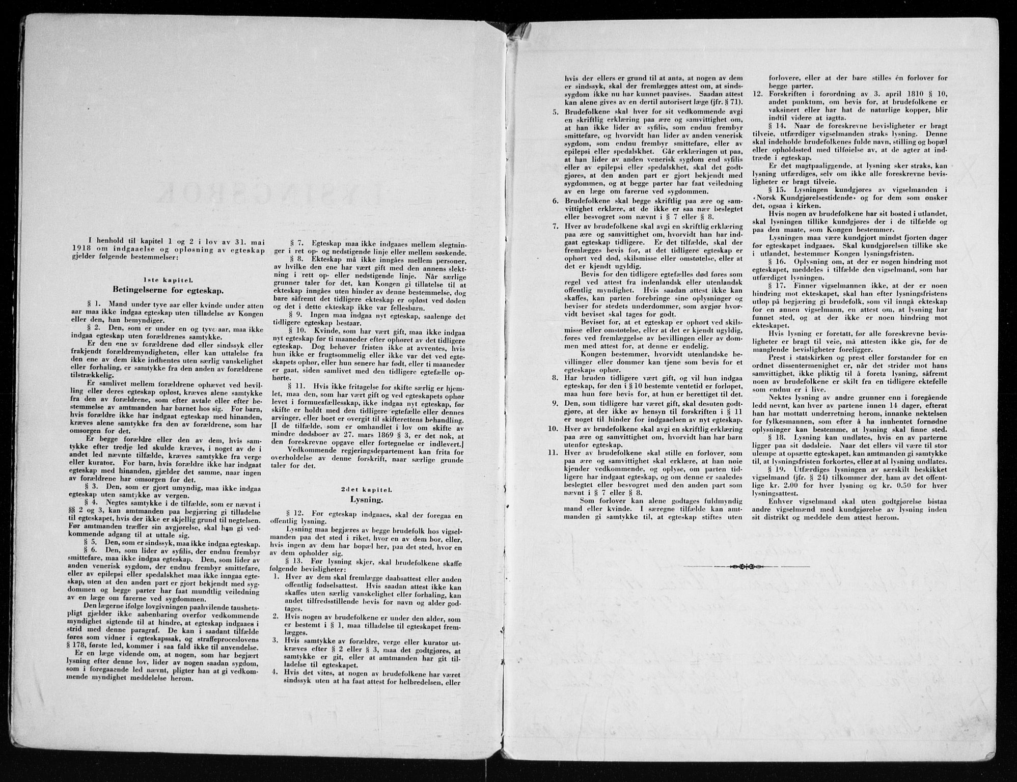 Horten kirkebøker, SAKO/A-348/H/Ha/L0008: Lysningsprotokoll nr. 8, 1947-1956