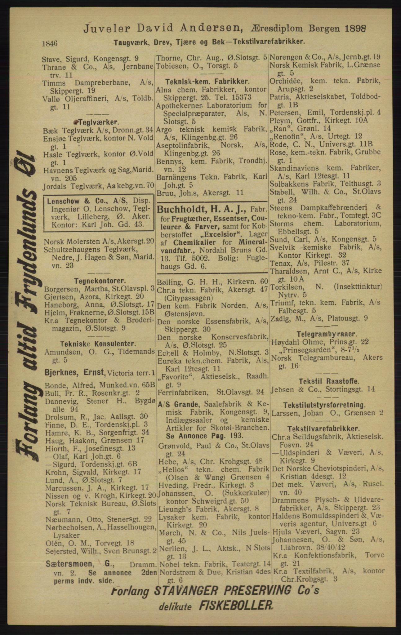 Kristiania/Oslo adressebok, PUBL/-, 1913, s. 1802