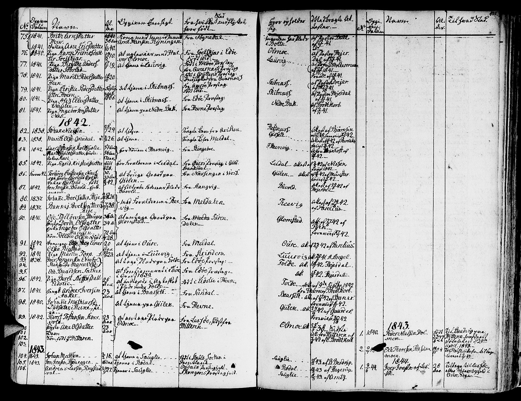 Ministerialprotokoller, klokkerbøker og fødselsregistre - Møre og Romsdal, AV/SAT-A-1454/578/L0904: Ministerialbok nr. 578A03, 1836-1858, s. 402