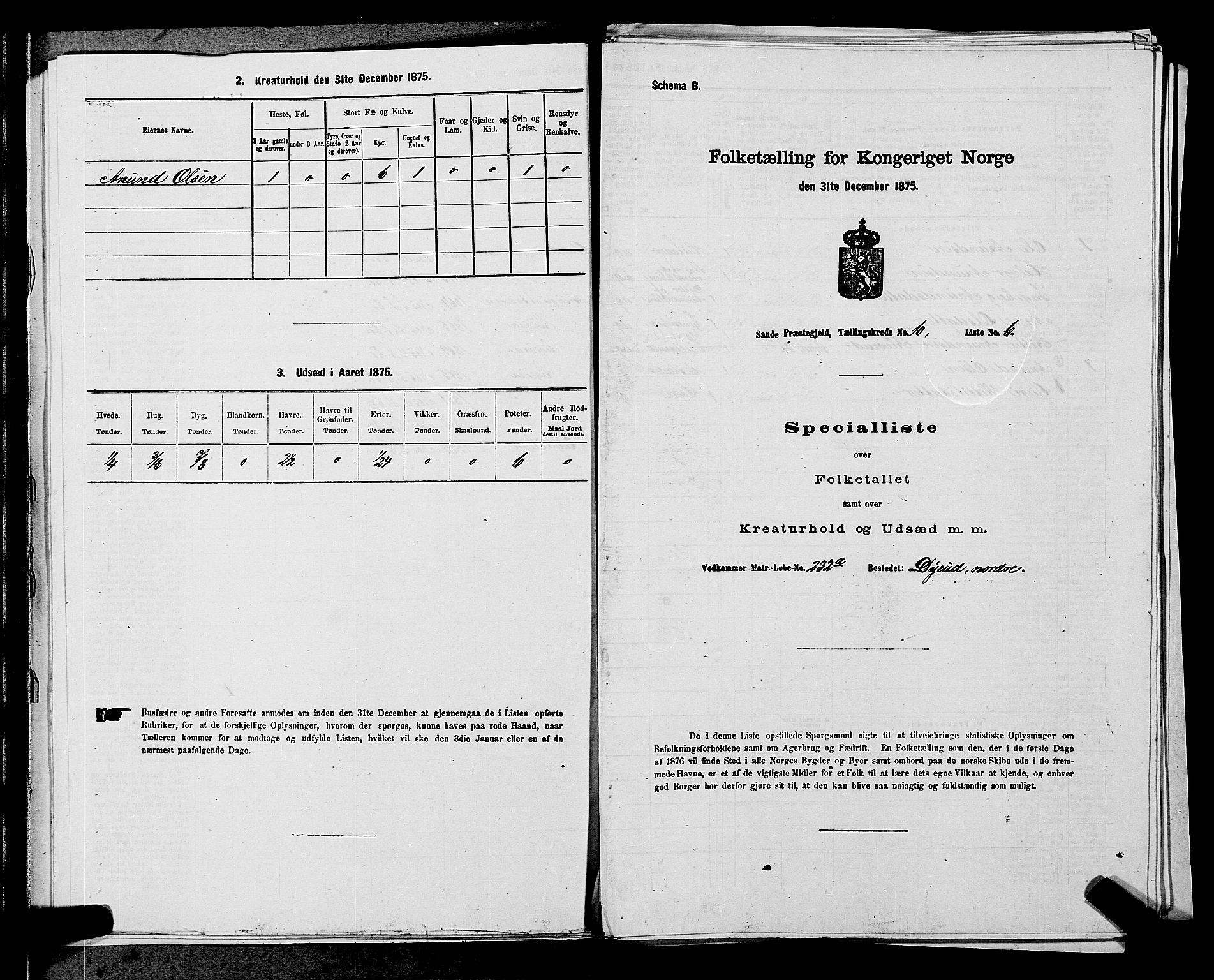 SAKO, Folketelling 1875 for 0822P Sauherad prestegjeld, 1875, s. 1183