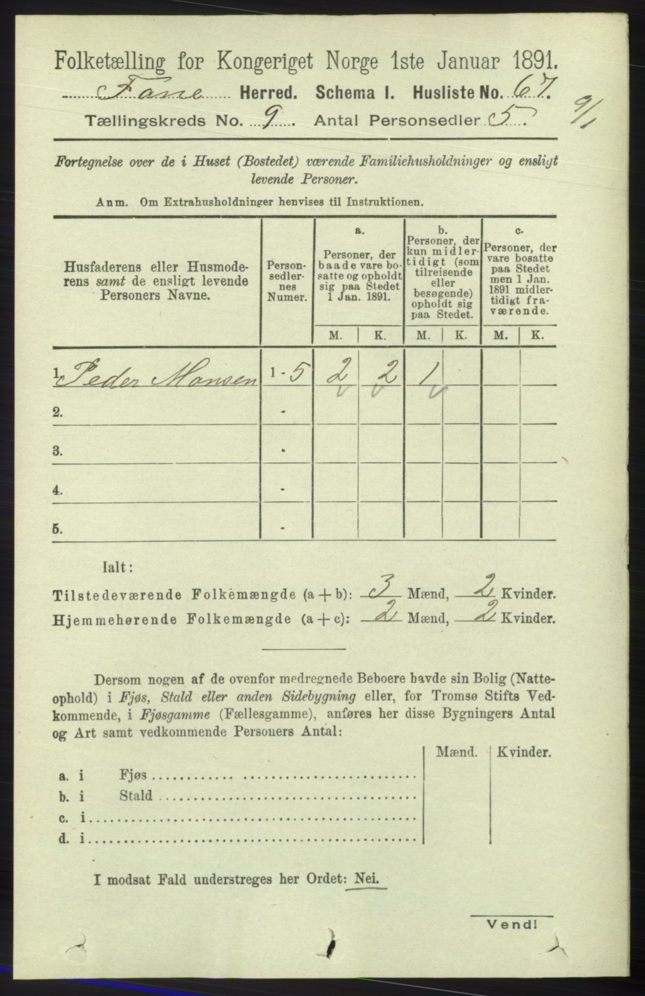 RA, Folketelling 1891 for 1249 Fana herred, 1891, s. 4819