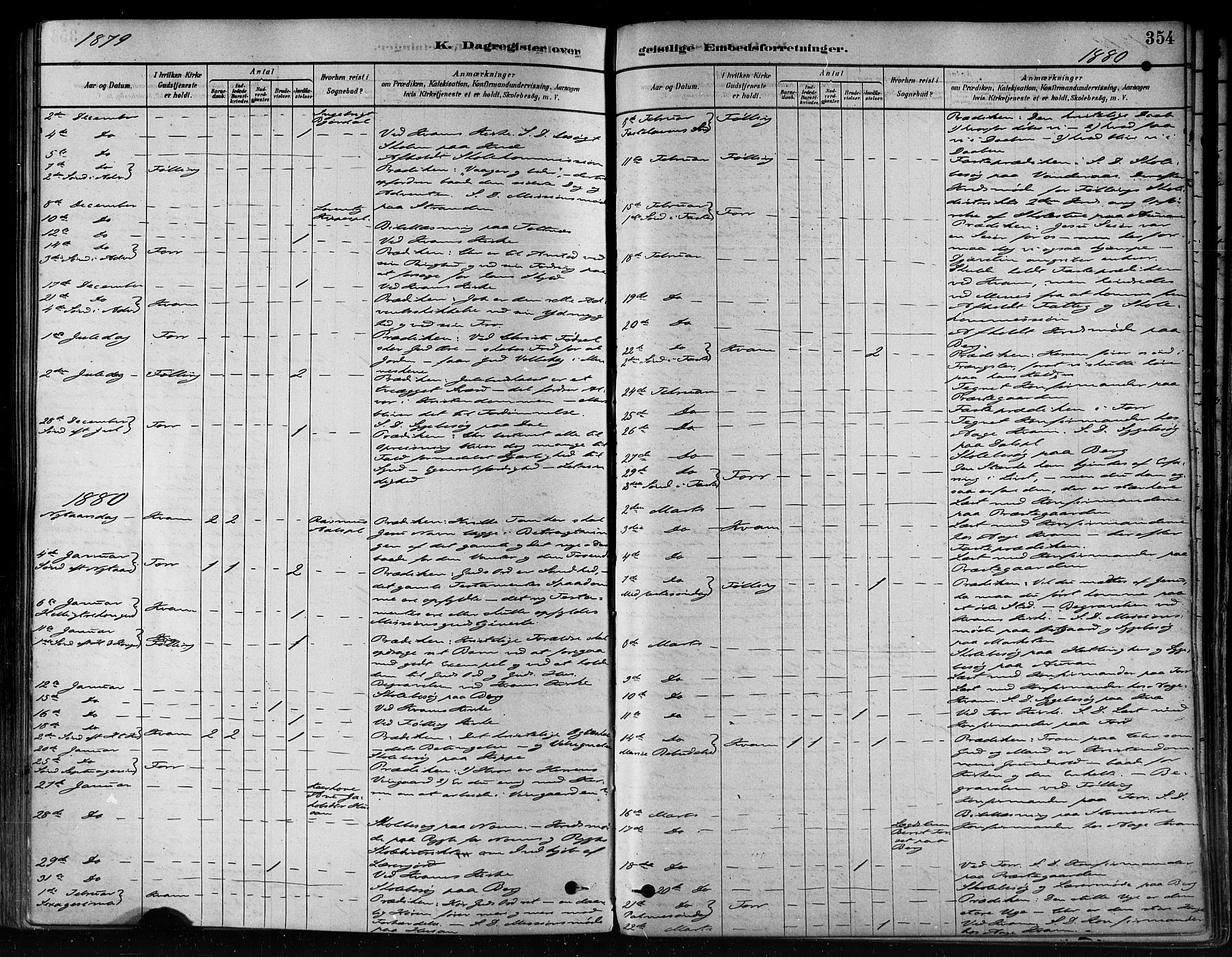 Ministerialprotokoller, klokkerbøker og fødselsregistre - Nord-Trøndelag, SAT/A-1458/746/L0448: Ministerialbok nr. 746A07 /1, 1878-1900, s. 354