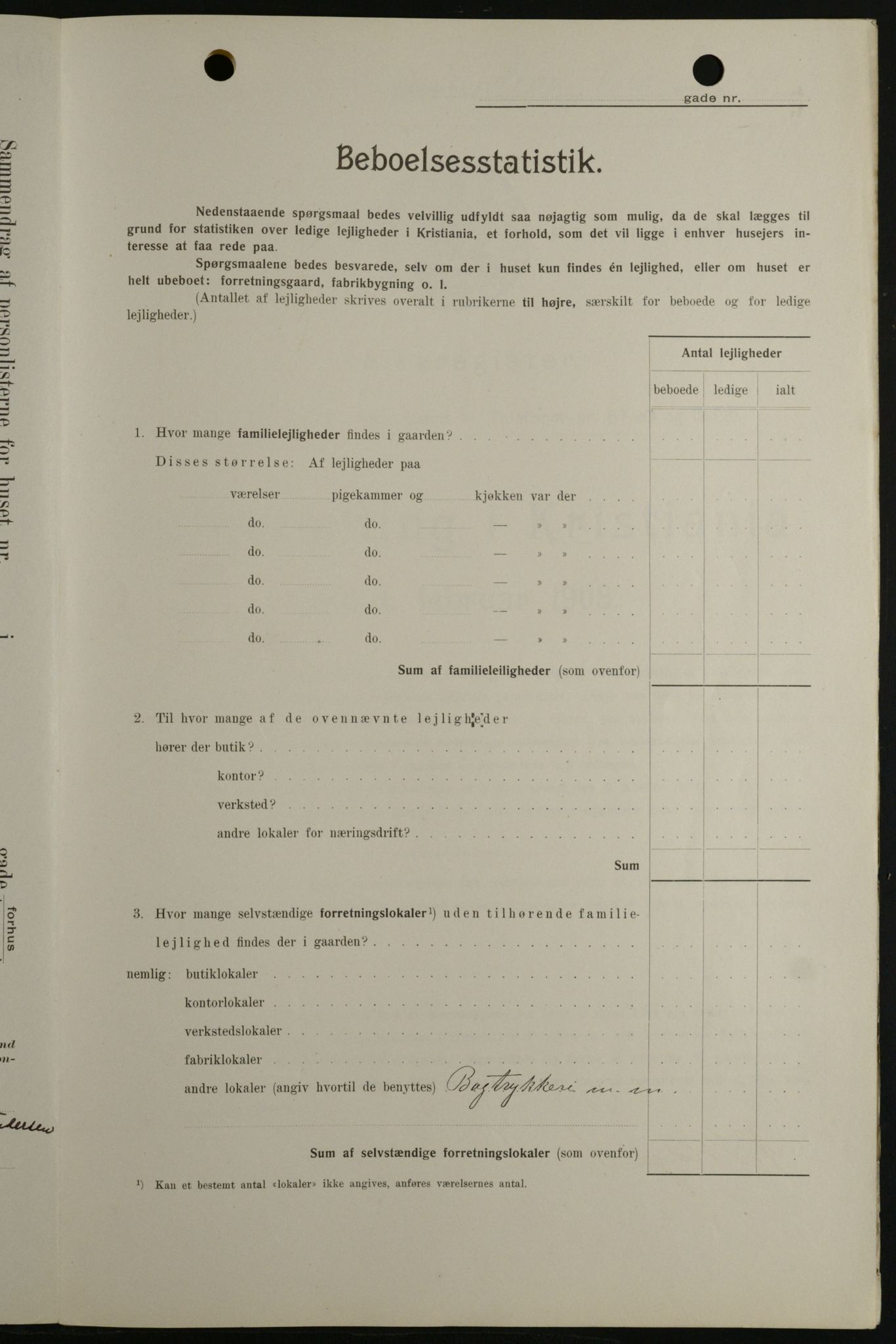 OBA, Kommunal folketelling 1.2.1908 for Kristiania kjøpstad, 1908, s. 62370