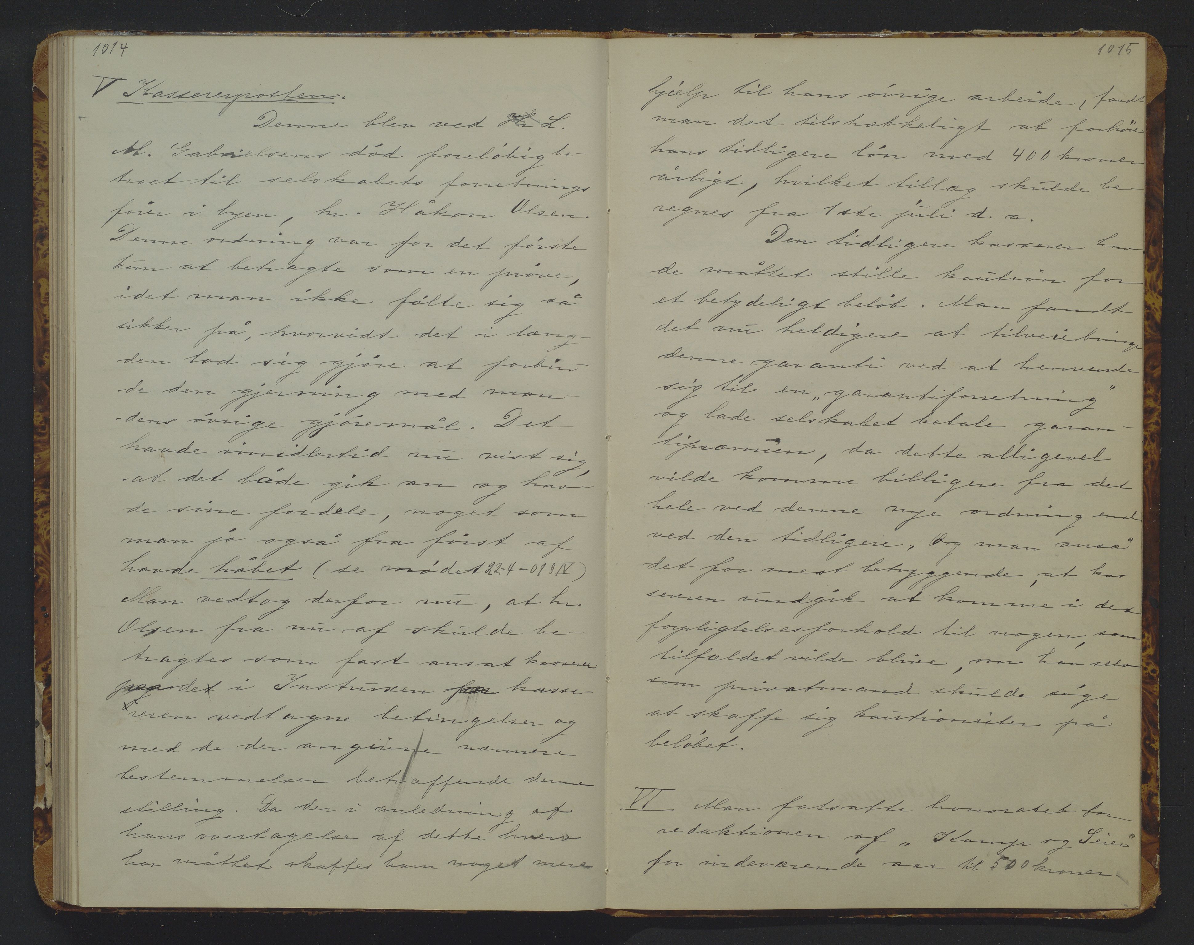 Det Norske Misjonsselskap - hovedadministrasjonen, VID/MA-A-1045/D/Da/Daa/L0015: Styreprotokoll nr. X, 26. mars 1900 - 20. januar 1902, 1900-1902, s. 1014-1015