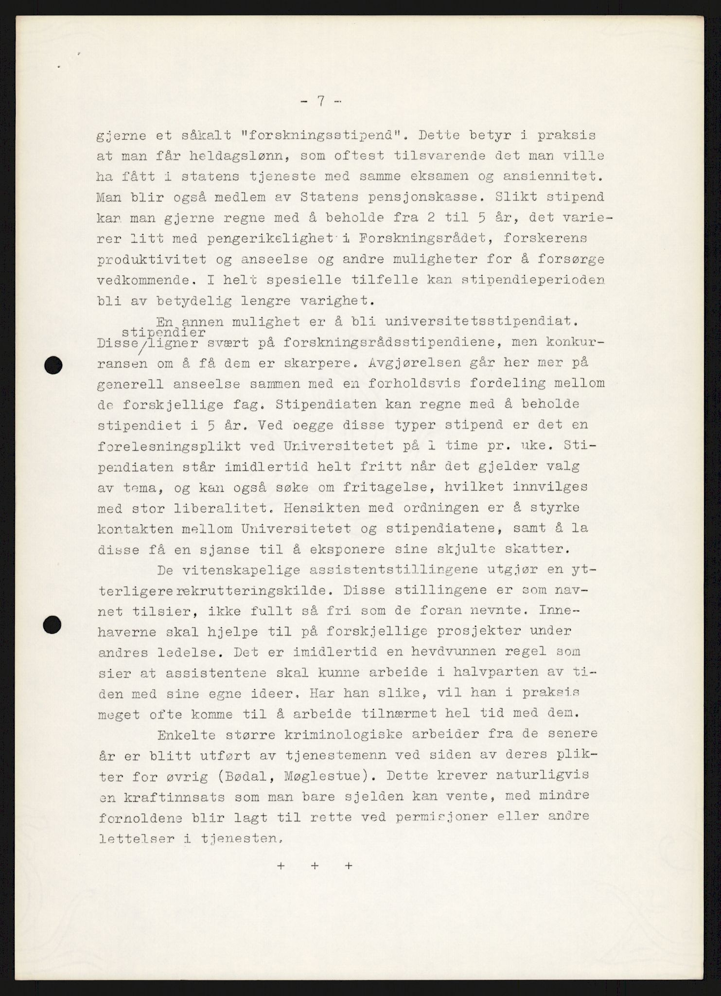 Justisdepartementet, Nordisk samarbeidsråd for kriminologi, AV/RA-S-1164/D/Da/L0001: A Rådets virksomhet, 1961-1974, s. 1198