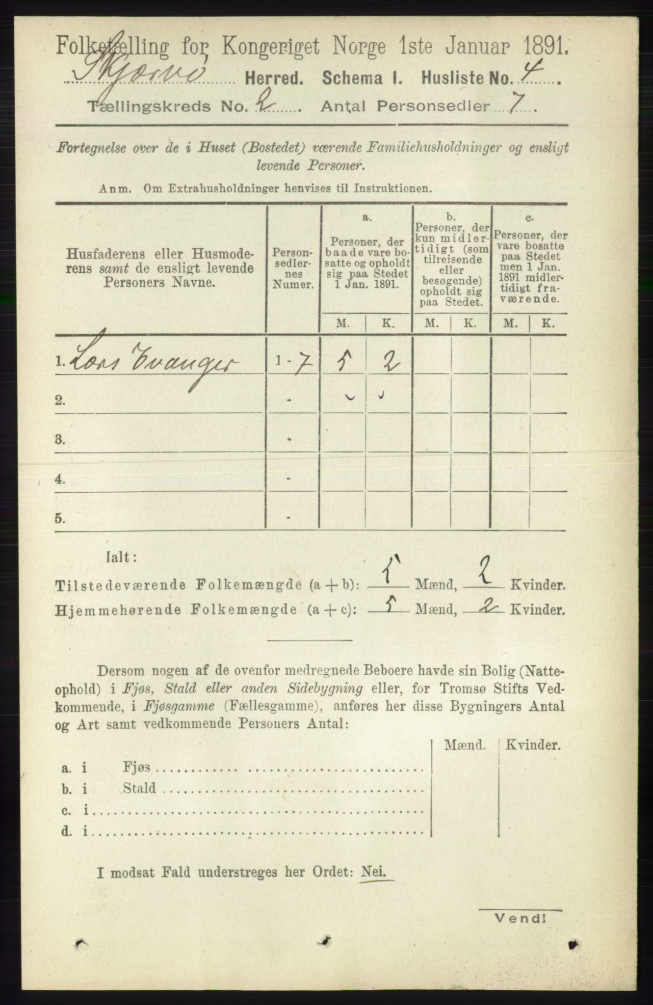 RA, Folketelling 1891 for 1941 Skjervøy herred, 1891, s. 921