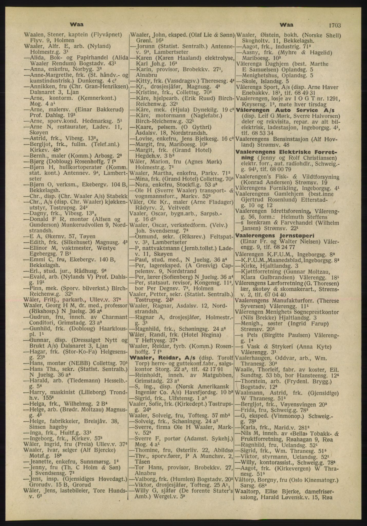 Kristiania/Oslo adressebok, PUBL/-, 1955, s. 1703
