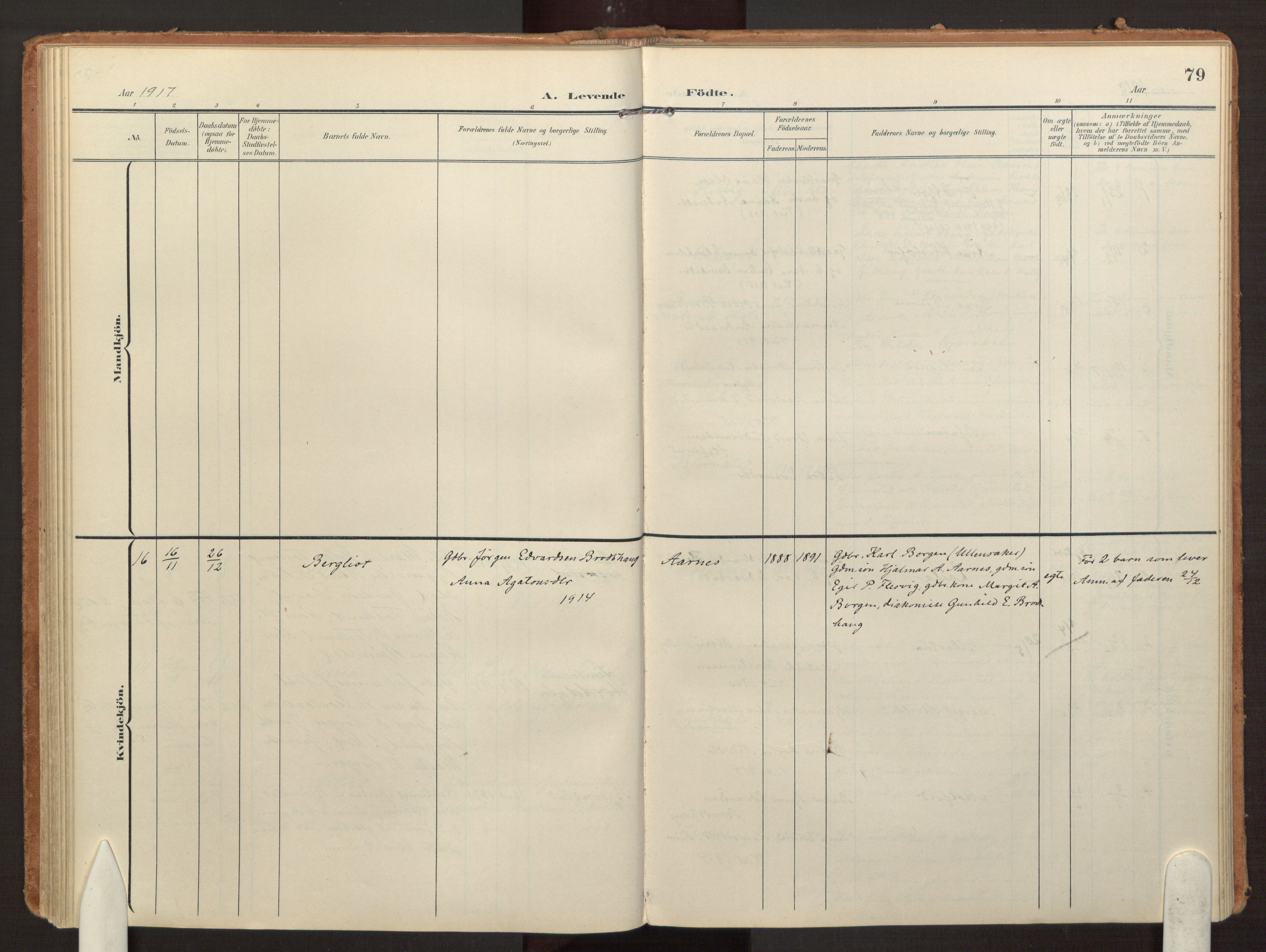 Hurdal prestekontor Kirkebøker, SAO/A-10889/F/Fb/L0004: Ministerialbok nr. II 4, 1902-1924, s. 79