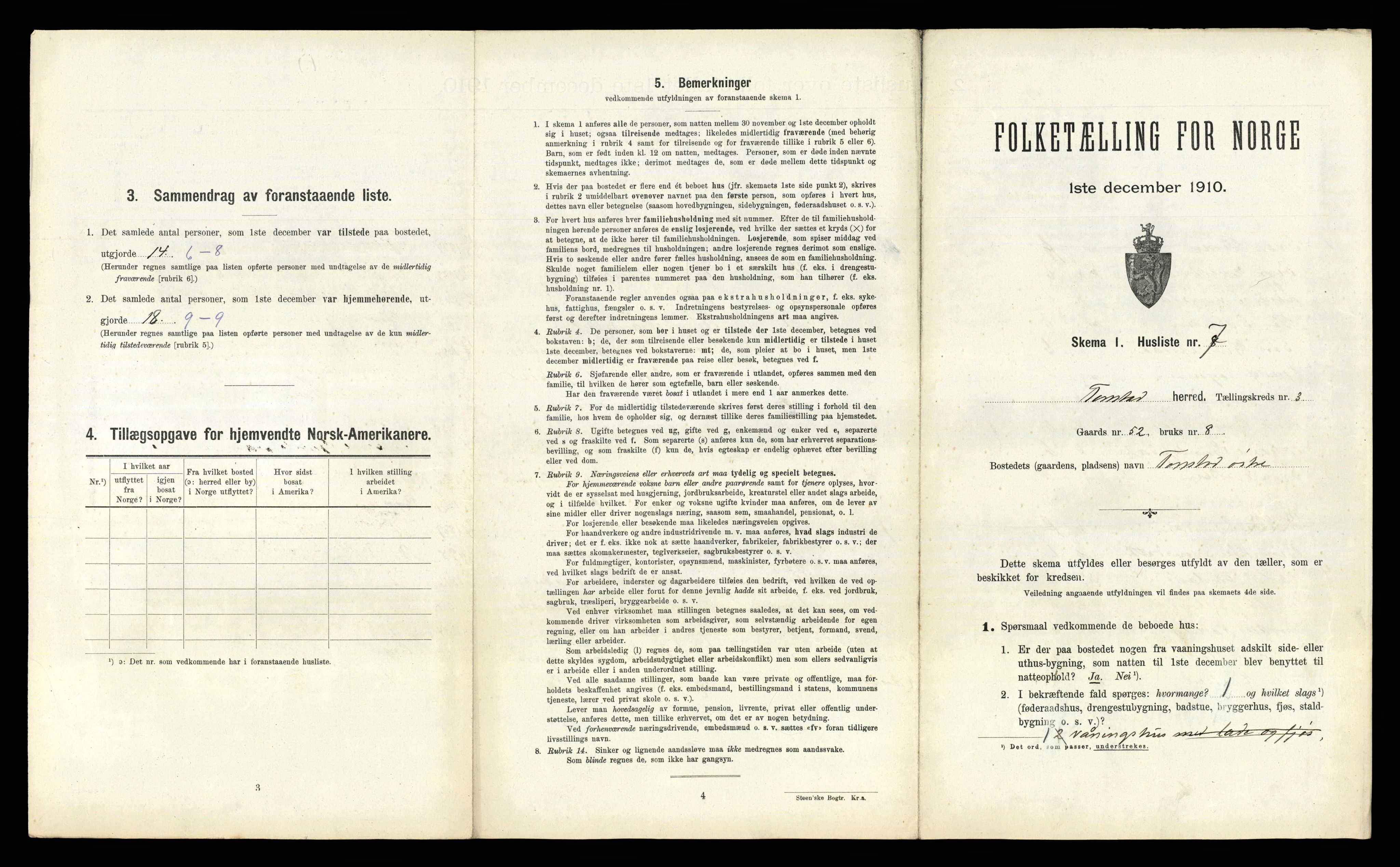 RA, Folketelling 1910 for 1046 Tonstad herred, 1910, s. 106