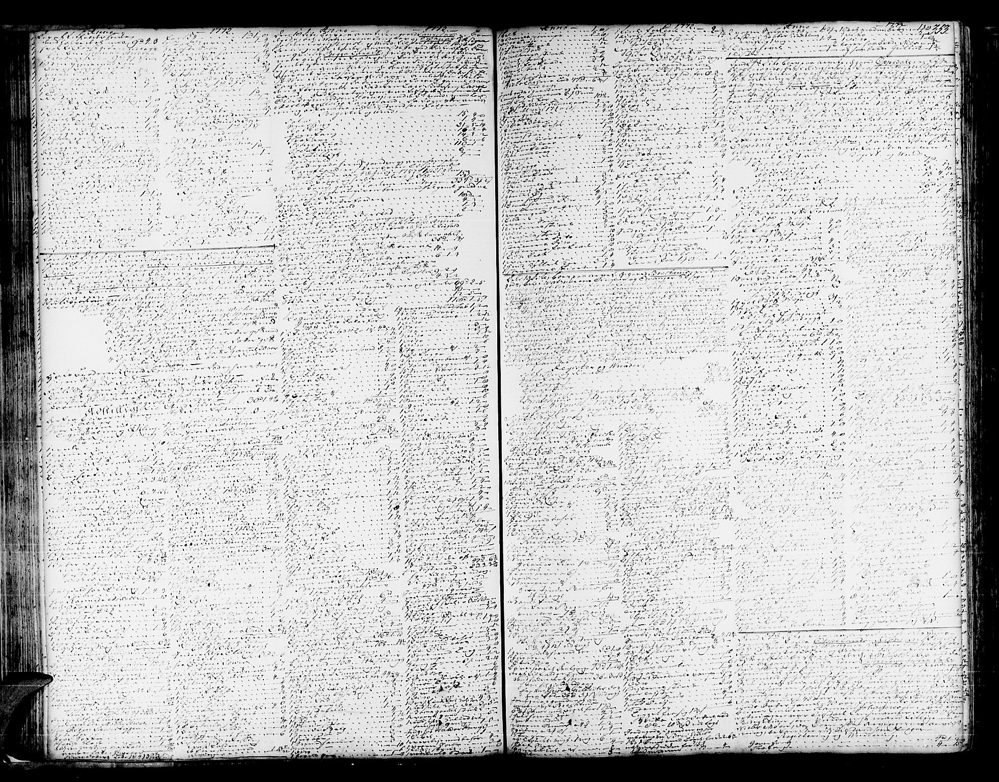 Hardanger og Voss sorenskriveri, SAB/A-2501/4/4A/4Ac/L0007b: Skifterettsprotokoll for sorenskriveriet, 1769-1779, s. 352b-353a
