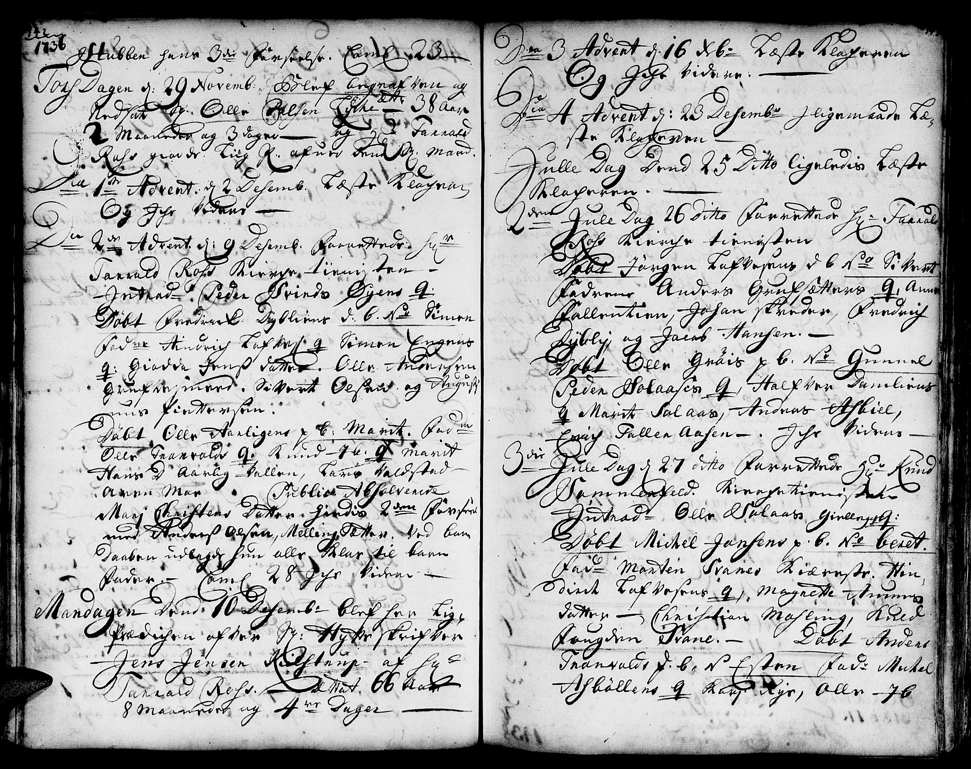 Ministerialprotokoller, klokkerbøker og fødselsregistre - Sør-Trøndelag, AV/SAT-A-1456/671/L0839: Ministerialbok nr. 671A01, 1730-1755, s. 142-143