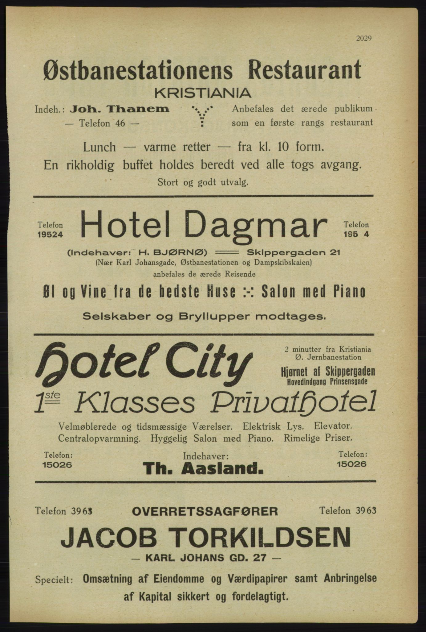 Kristiania/Oslo adressebok, PUBL/-, 1918, s. 2182