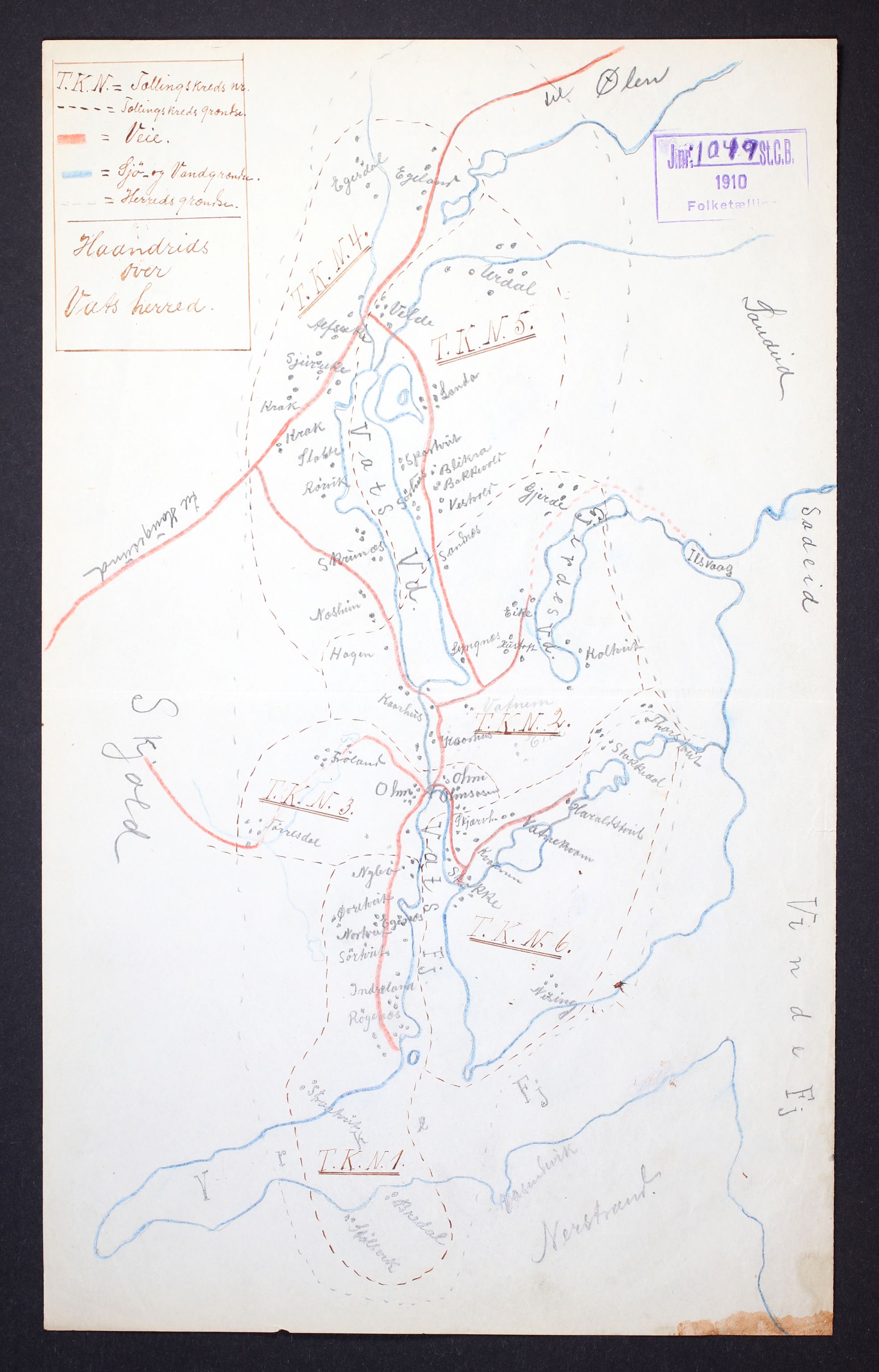 RA, Folketelling 1910 for 1155 Vats herred, 1910, s. 23