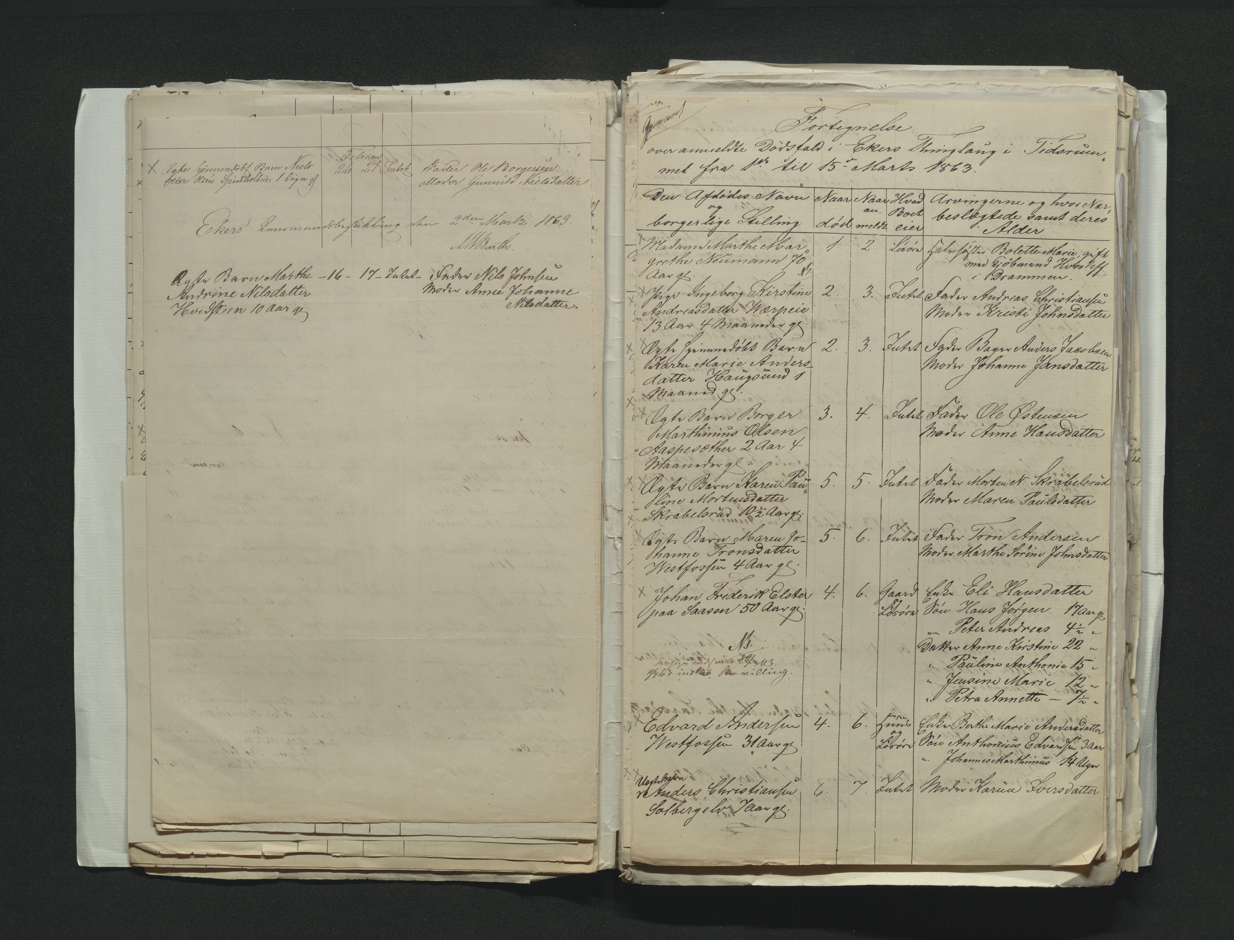 Eiker, Modum og Sigdal sorenskriveri, AV/SAKO-A-123/H/Ha/Hab/L0011: Dødsfallsmeldinger, 1862-1865, s. 185