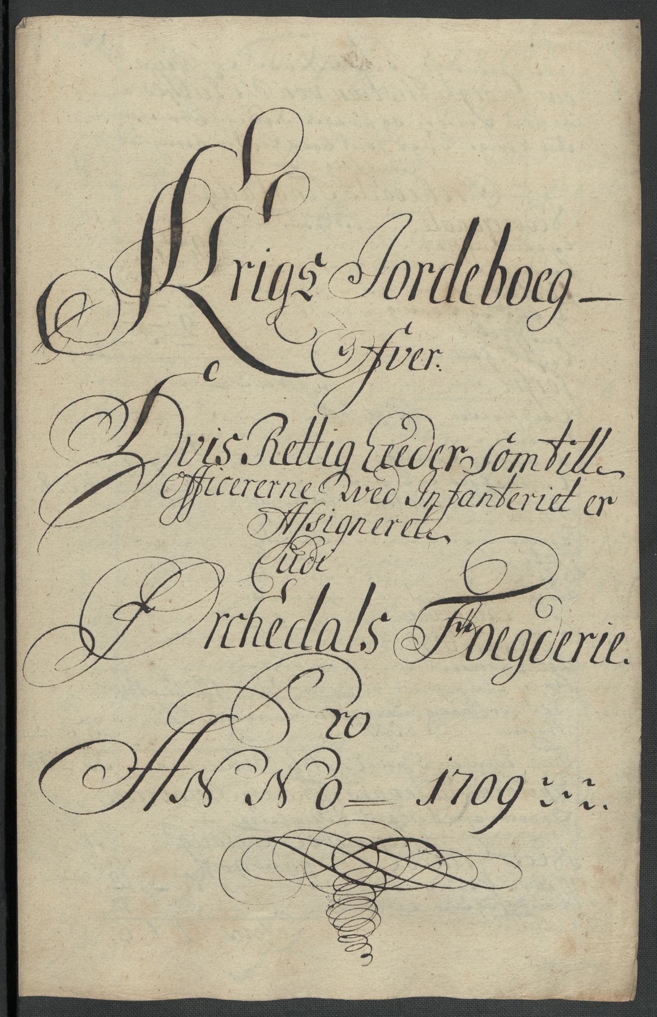 Rentekammeret inntil 1814, Reviderte regnskaper, Fogderegnskap, RA/EA-4092/R60/L3959: Fogderegnskap Orkdal og Gauldal, 1709, s. 324