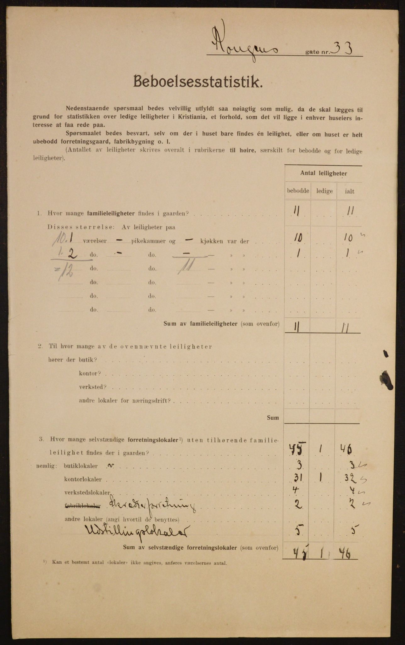 OBA, Kommunal folketelling 1.2.1910 for Kristiania, 1910, s. 51199