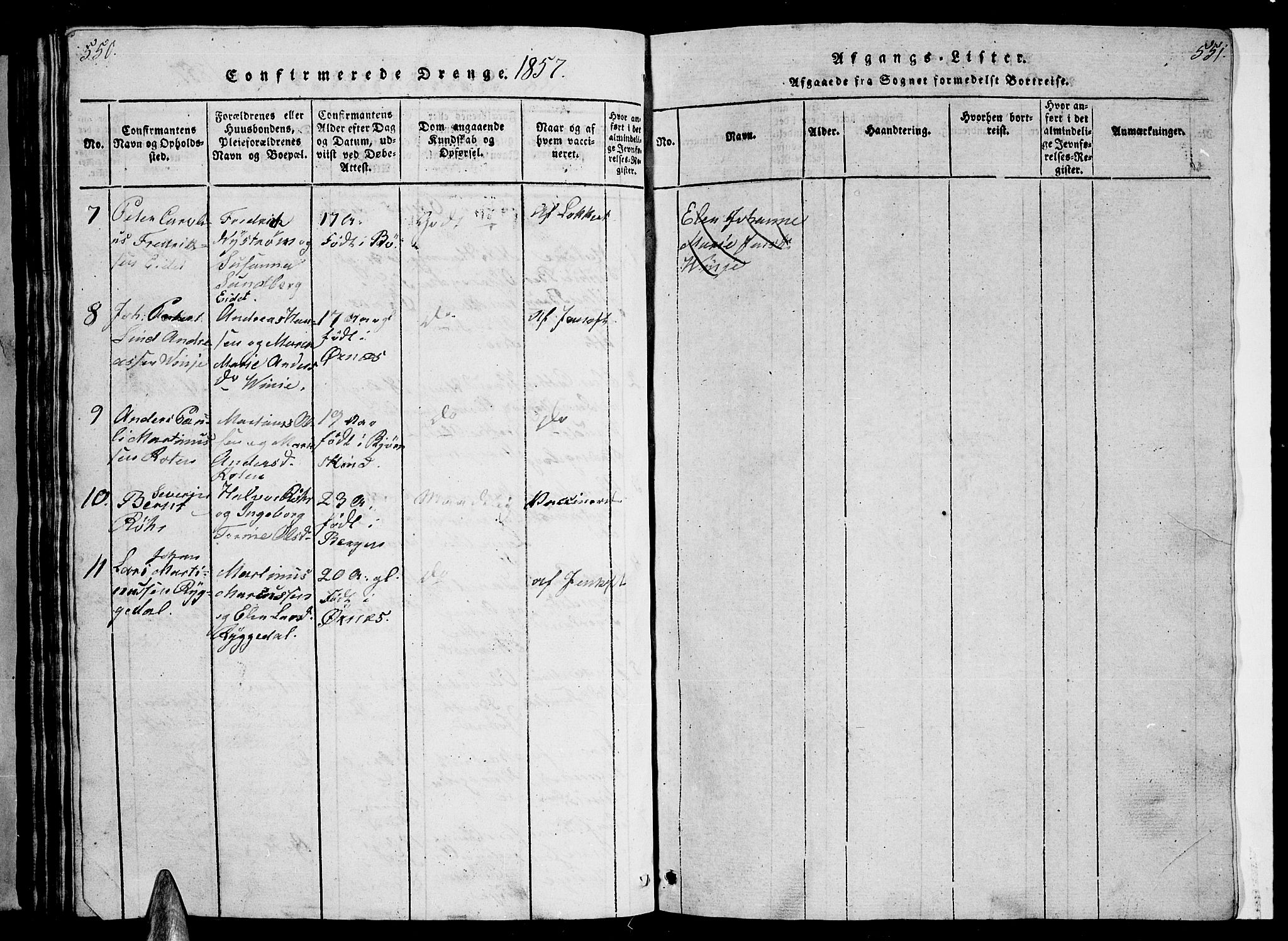 Ministerialprotokoller, klokkerbøker og fødselsregistre - Nordland, AV/SAT-A-1459/893/L1346: Klokkerbok nr. 893C01, 1820-1858, s. 550-551