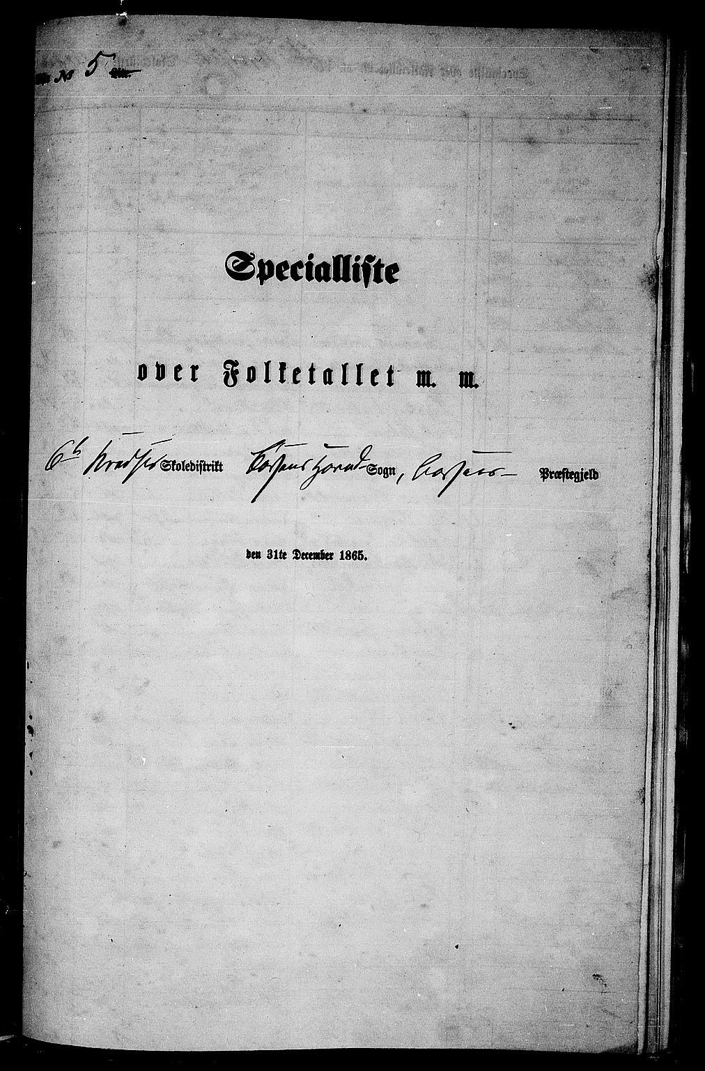 RA, Folketelling 1865 for 1658P Børsa prestegjeld, 1865, s. 89