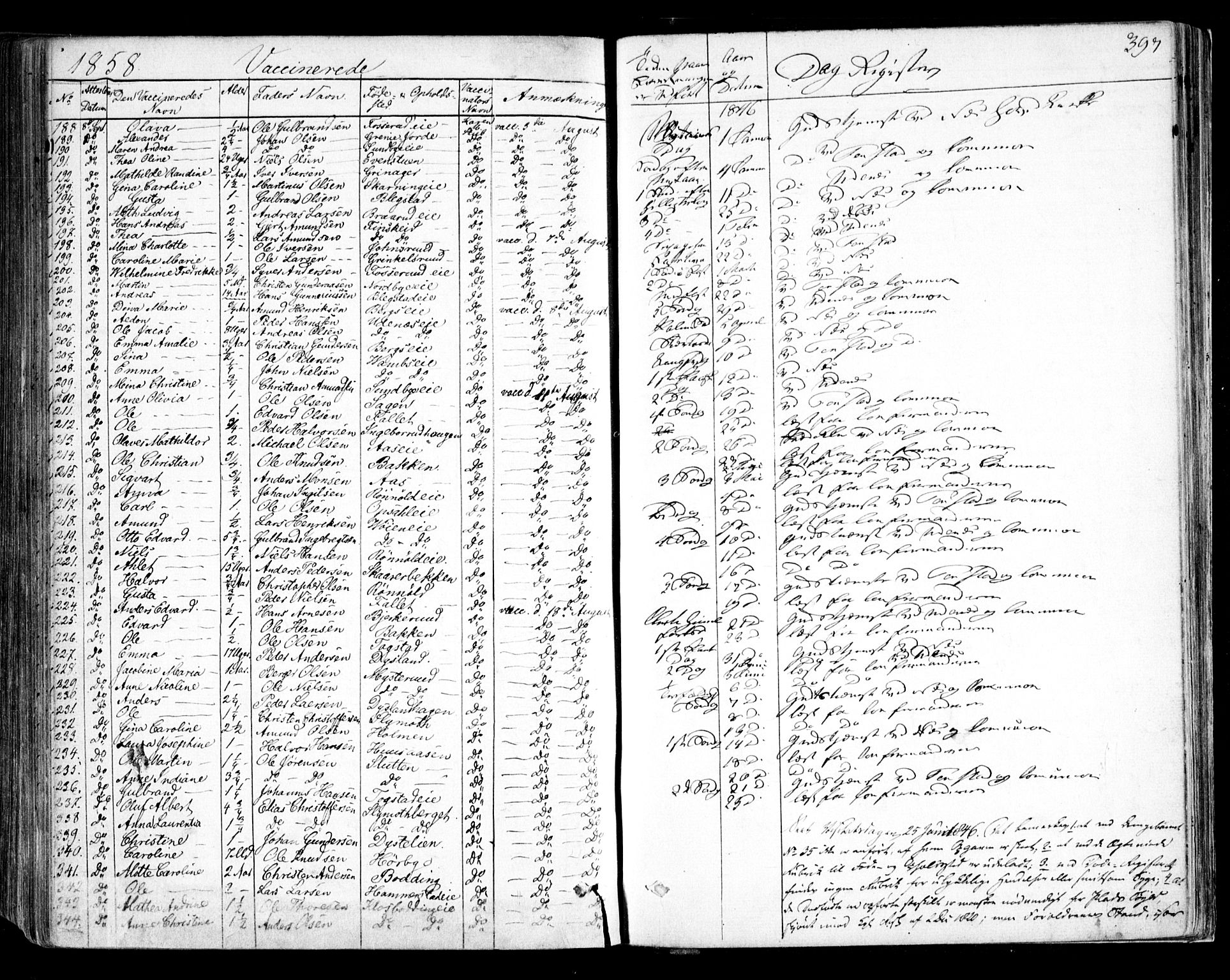 Nes prestekontor Kirkebøker, AV/SAO-A-10410/F/Fa/L0007: Ministerialbok nr. I 7, 1846-1858, s. 397