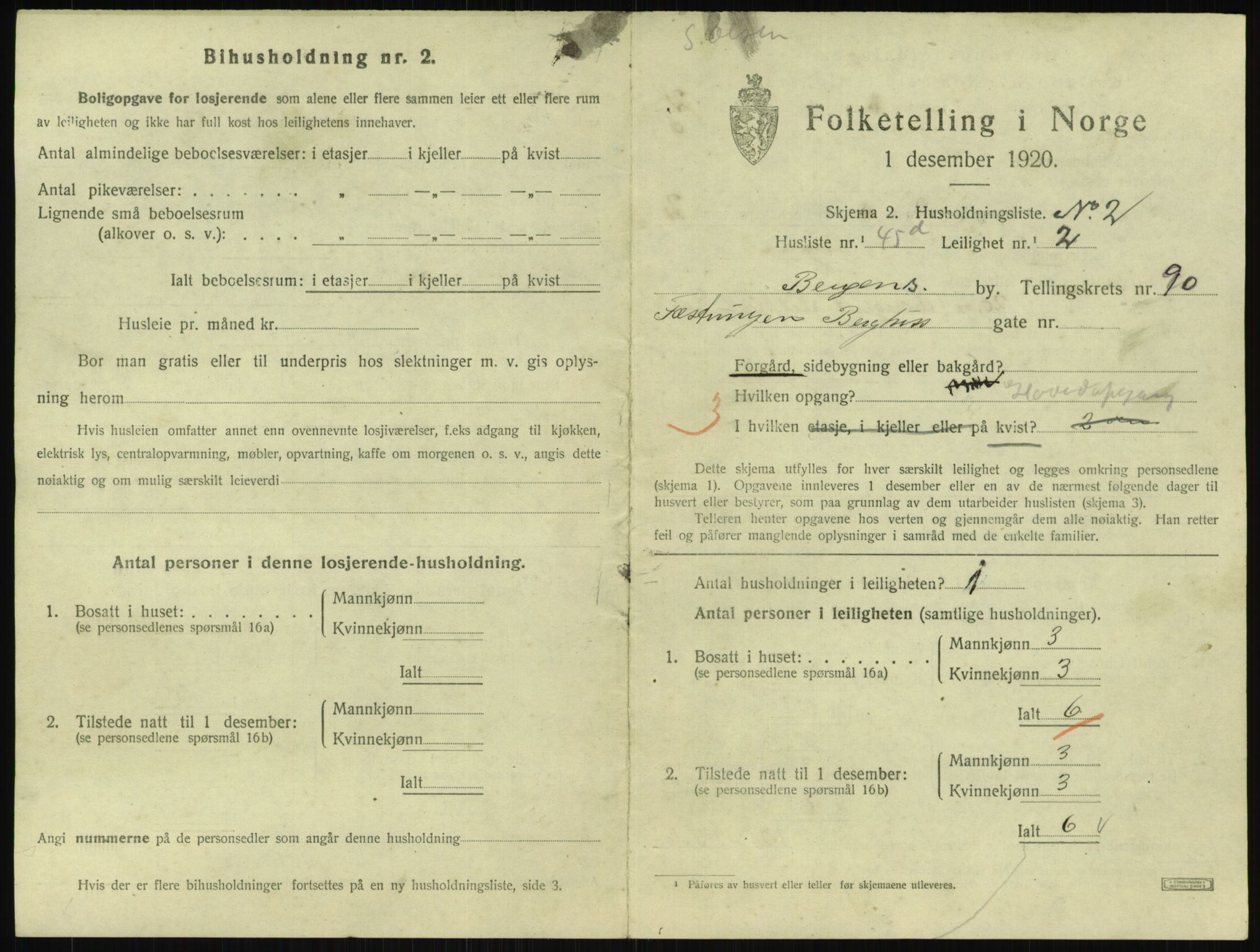 SAB, Folketelling 1920 for 1301 Bergen kjøpstad, 1920, s. 39827