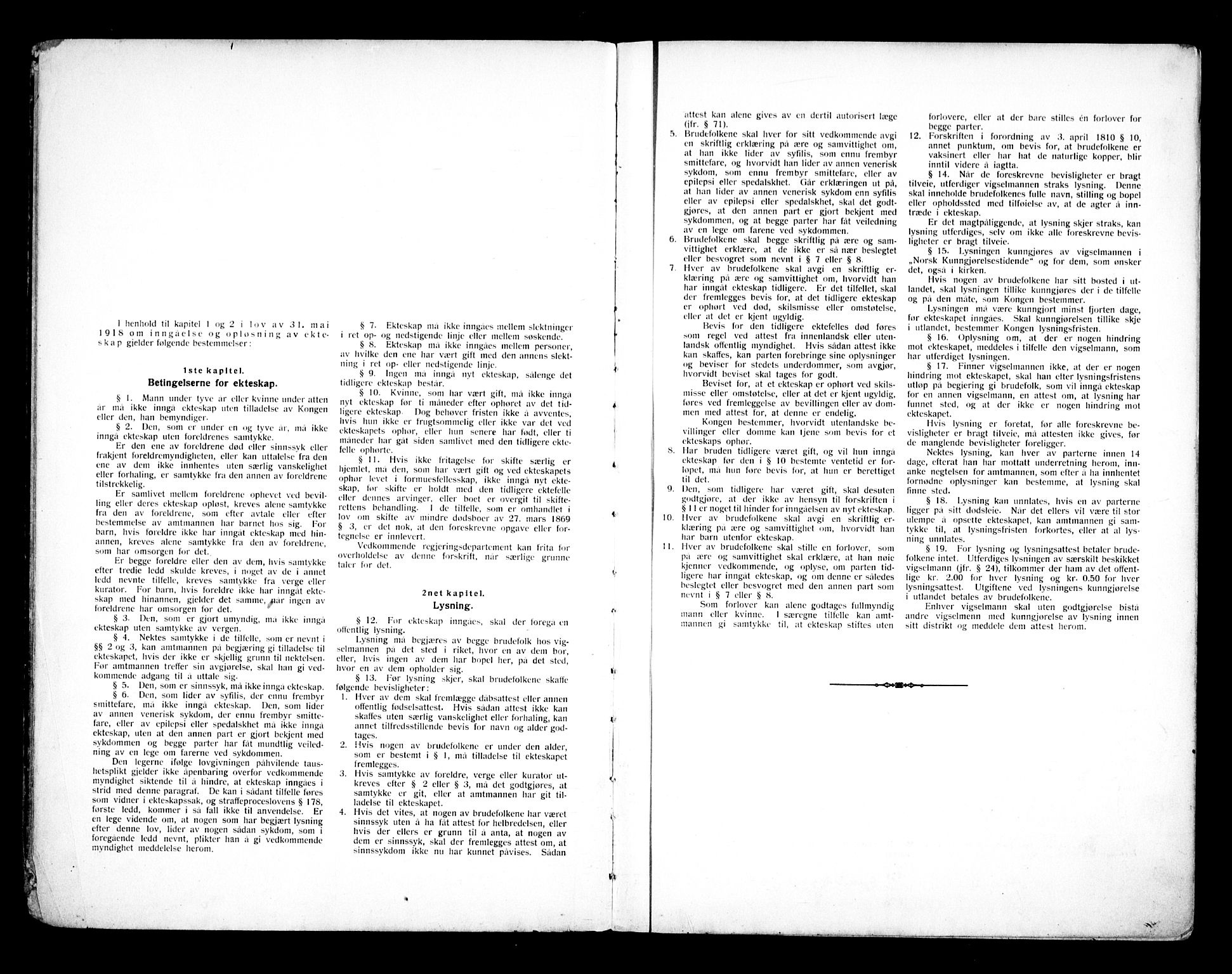 Vålerengen prestekontor Kirkebøker, SAO/A-10878/H/Ha/L0003: Lysningsprotokoll nr. 3, 1919-1932