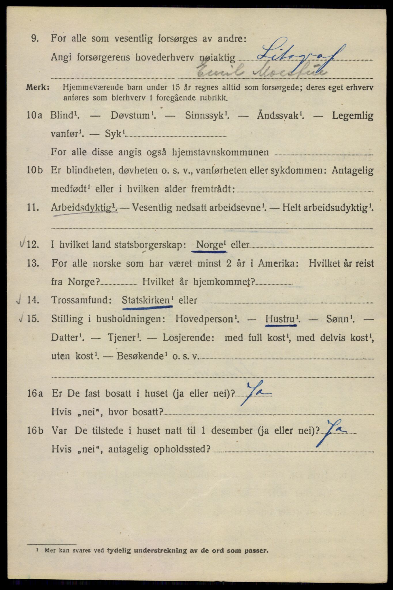 SAO, Folketelling 1920 for 0301 Kristiania kjøpstad, 1920, s. 272090