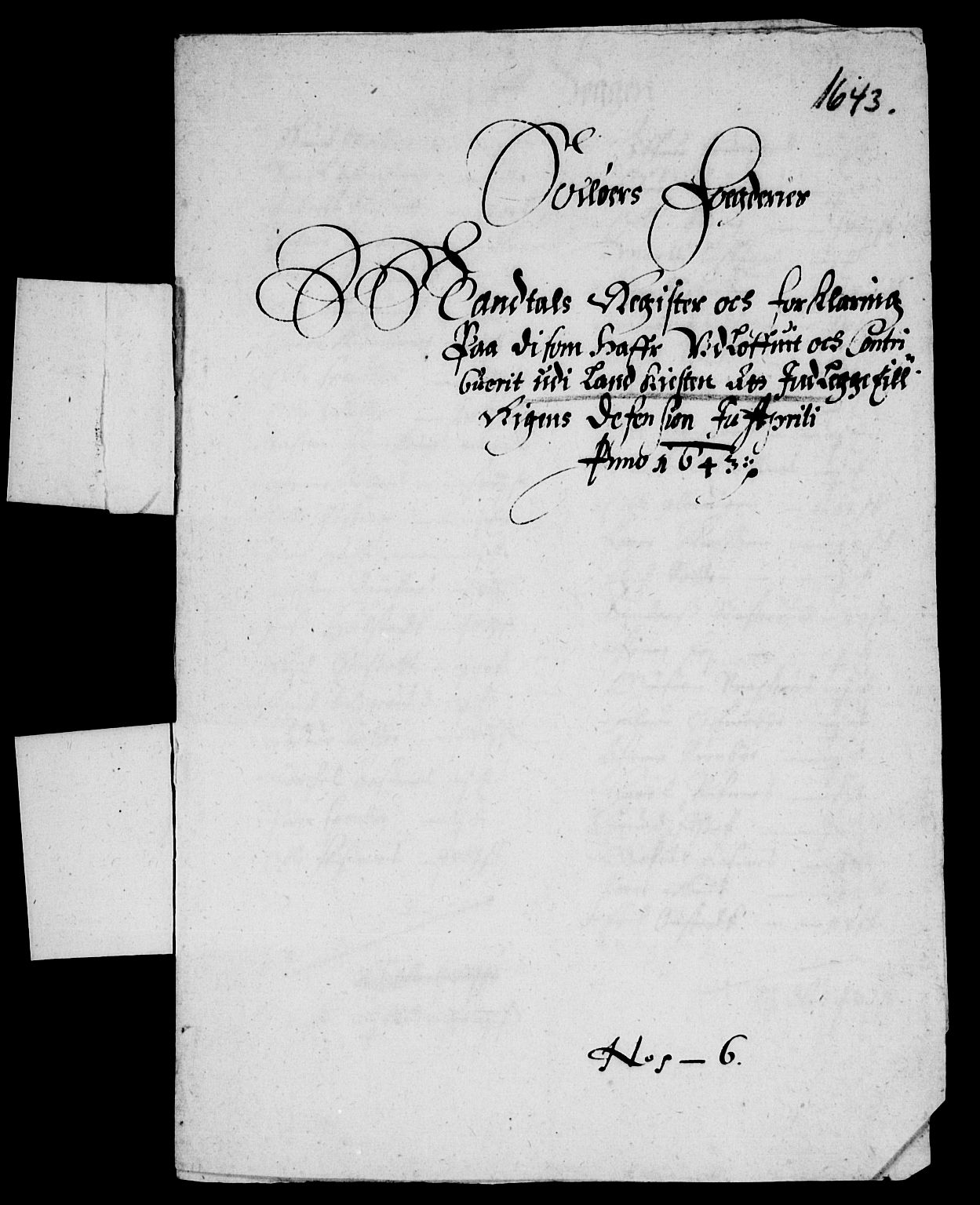 Rentekammeret inntil 1814, Reviderte regnskaper, Lensregnskaper, RA/EA-5023/R/Rb/Rba/L0177: Akershus len, 1643-1644