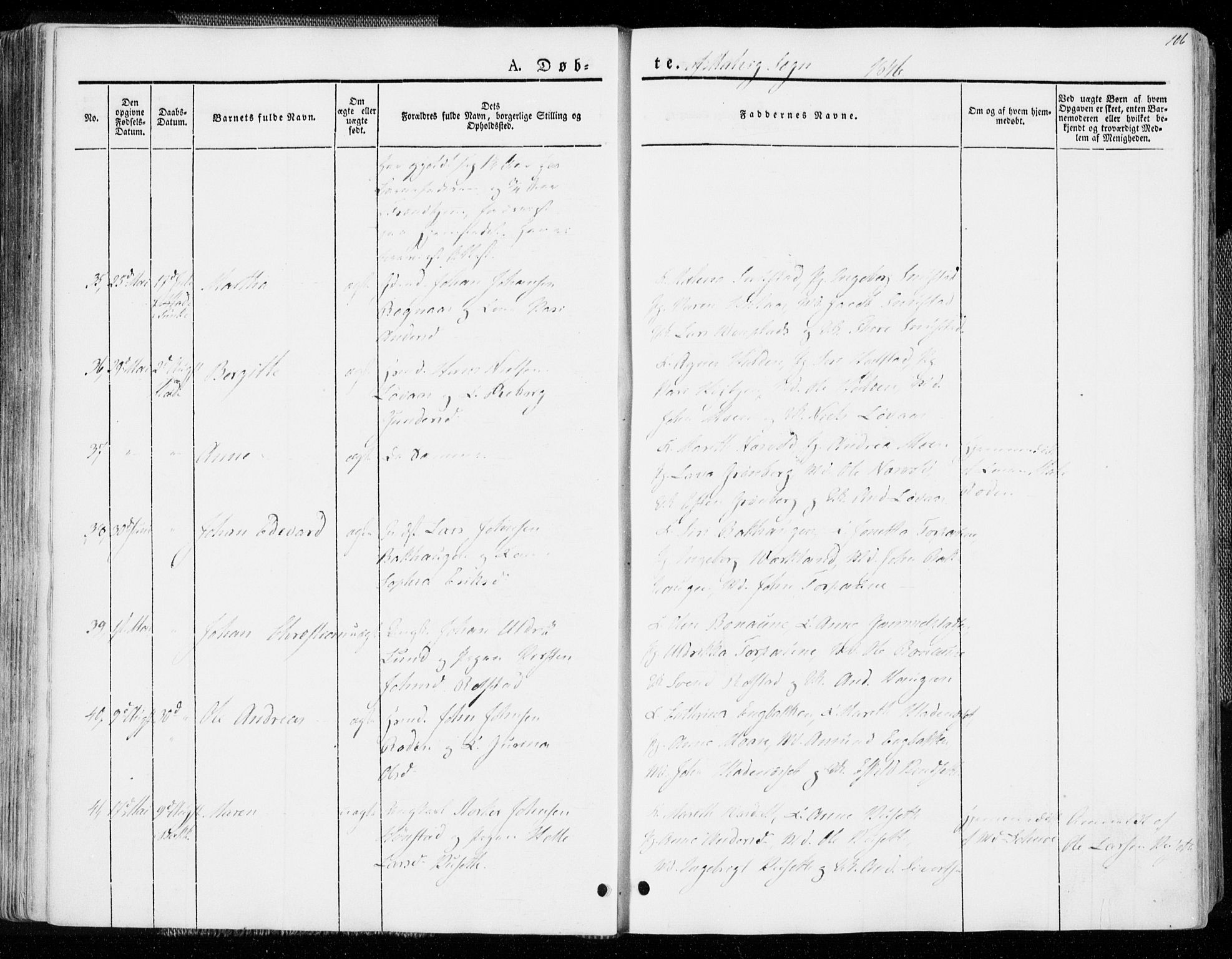 Ministerialprotokoller, klokkerbøker og fødselsregistre - Sør-Trøndelag, AV/SAT-A-1456/606/L0290: Ministerialbok nr. 606A05, 1841-1847, s. 106