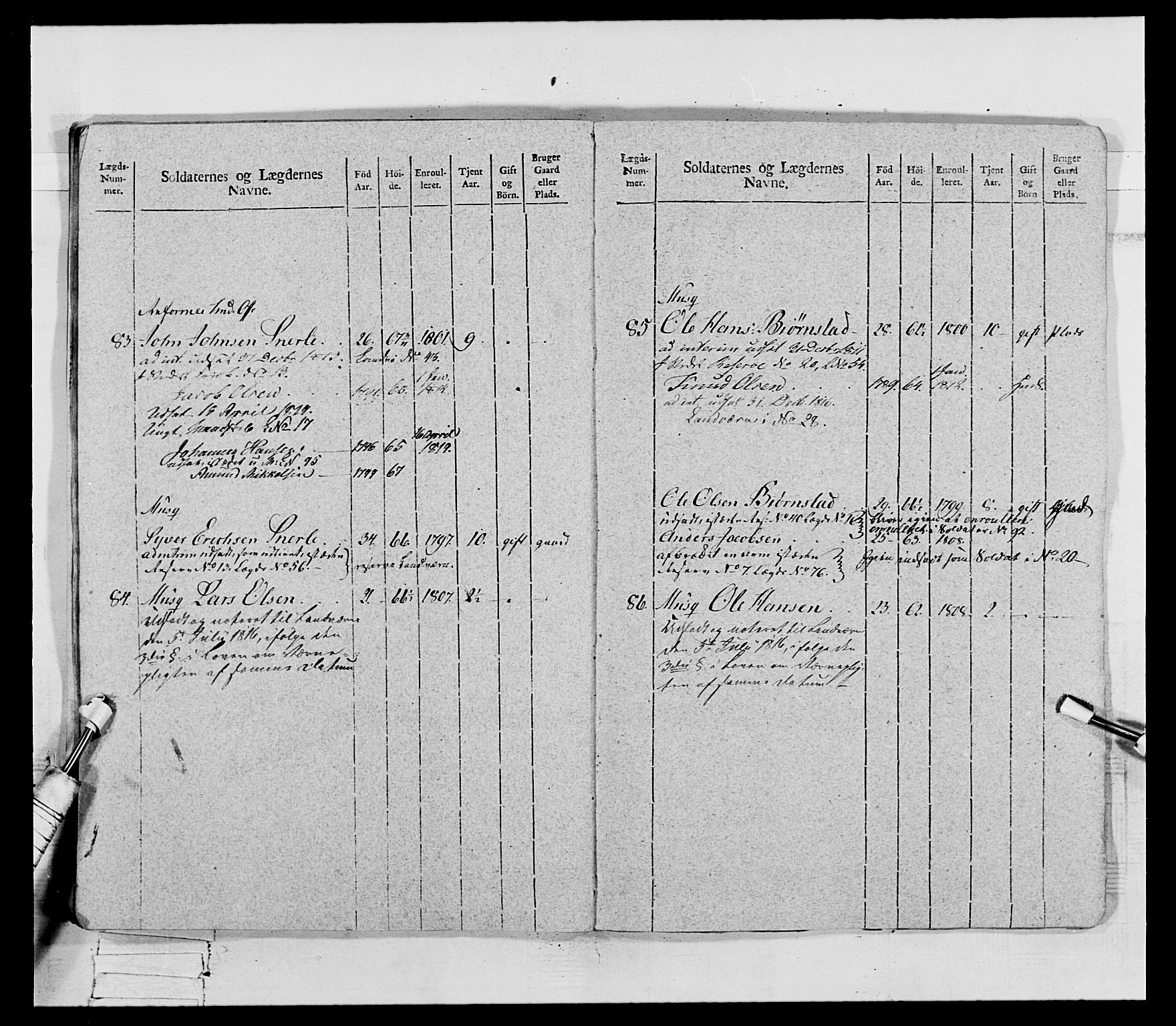 Generalitets- og kommissariatskollegiet, Det kongelige norske kommissariatskollegium, AV/RA-EA-5420/E/Eh/L0069: Opplandske gevorbne infanteriregiment, 1810-1818, s. 342