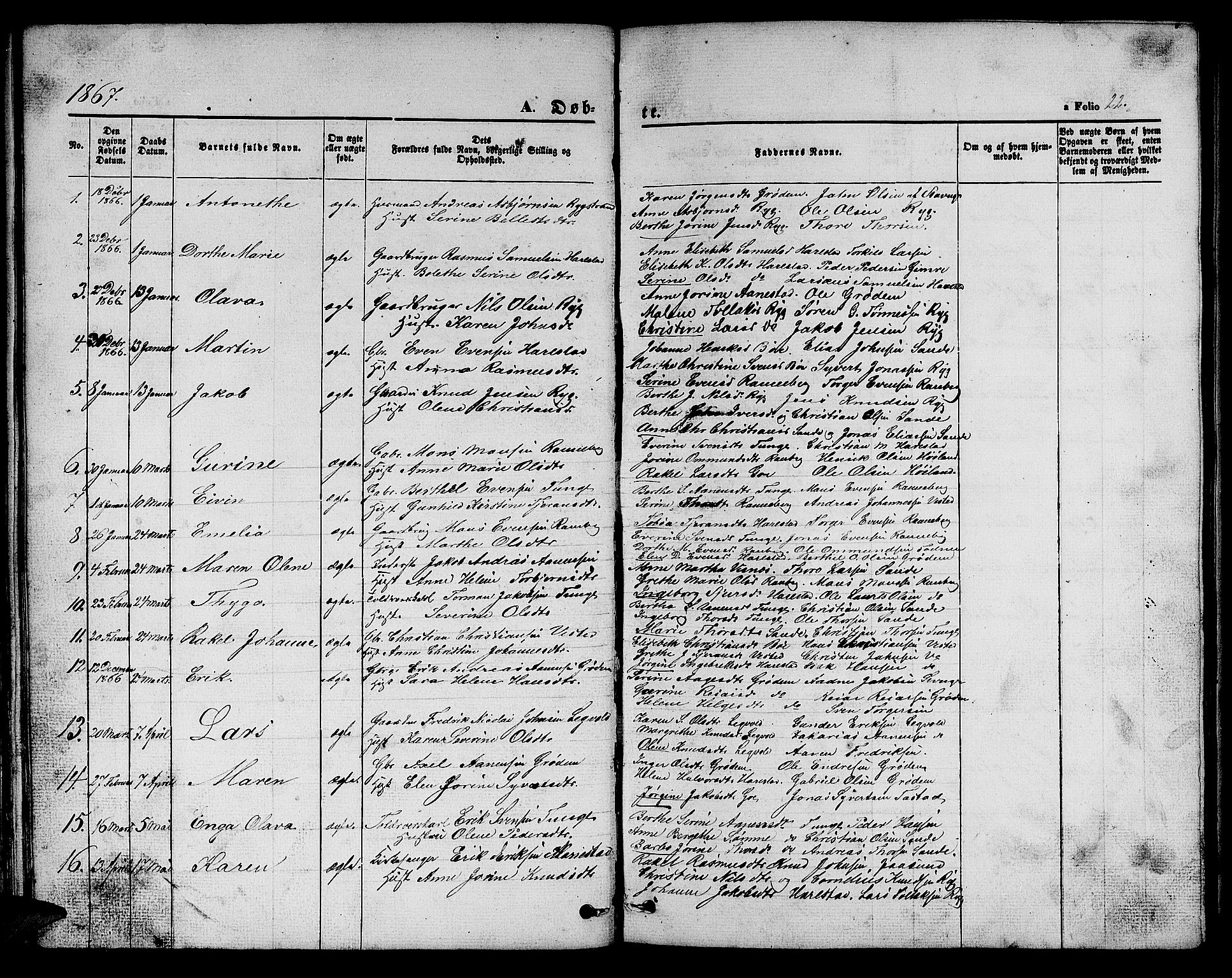 Hetland sokneprestkontor, AV/SAST-A-101826/30/30BB/L0002: Klokkerbok nr. B 2, 1856-1891, s. 22