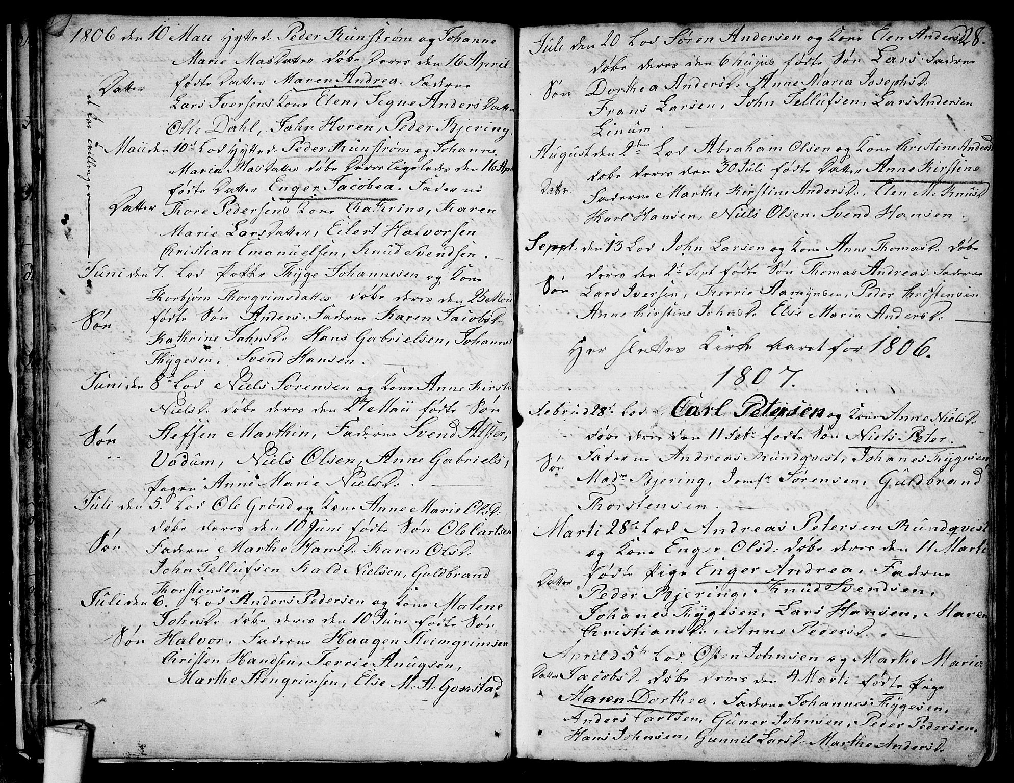 Larvik kirkebøker, AV/SAKO-A-352/F/Fb/L0001: Ministerialbok nr. II 1, 1779-1817, s. 28