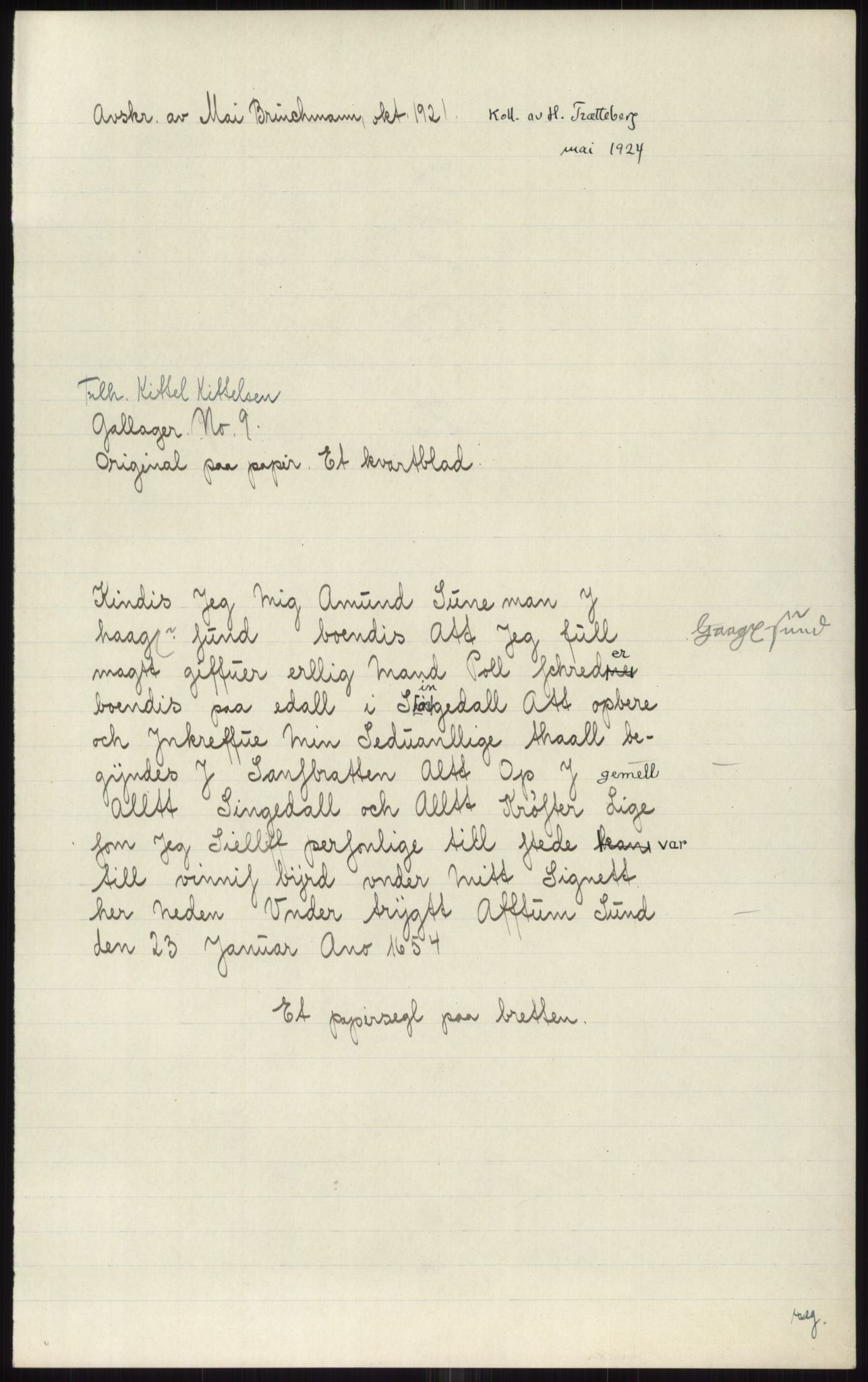 Samlinger til kildeutgivelse, Diplomavskriftsamlingen, AV/RA-EA-4053/H/Ha, s. 1807