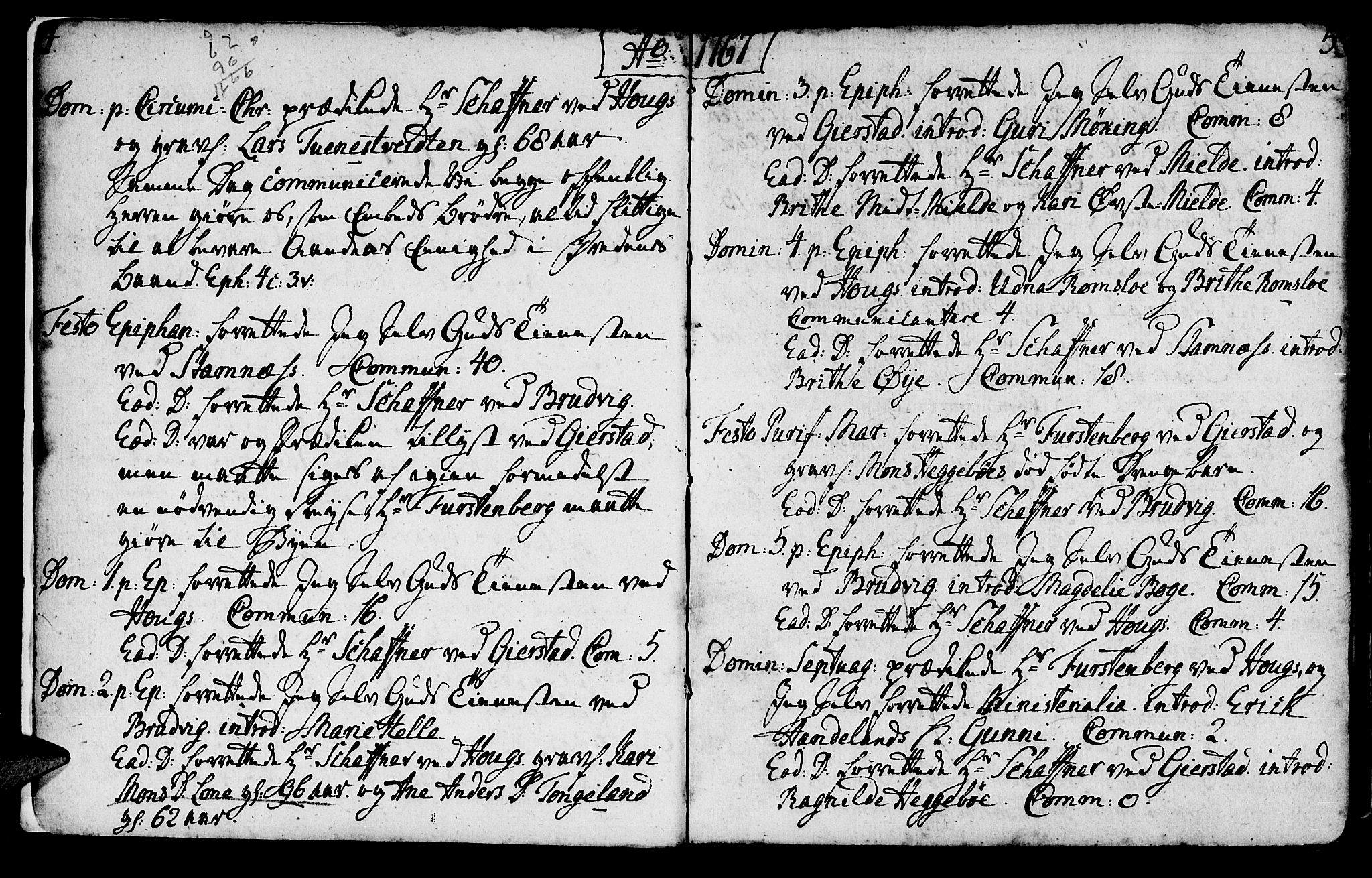 Haus sokneprestembete, SAB/A-75601/H/Haa: Ministerialbok nr. A 9, 1767-1781, s. 4-5