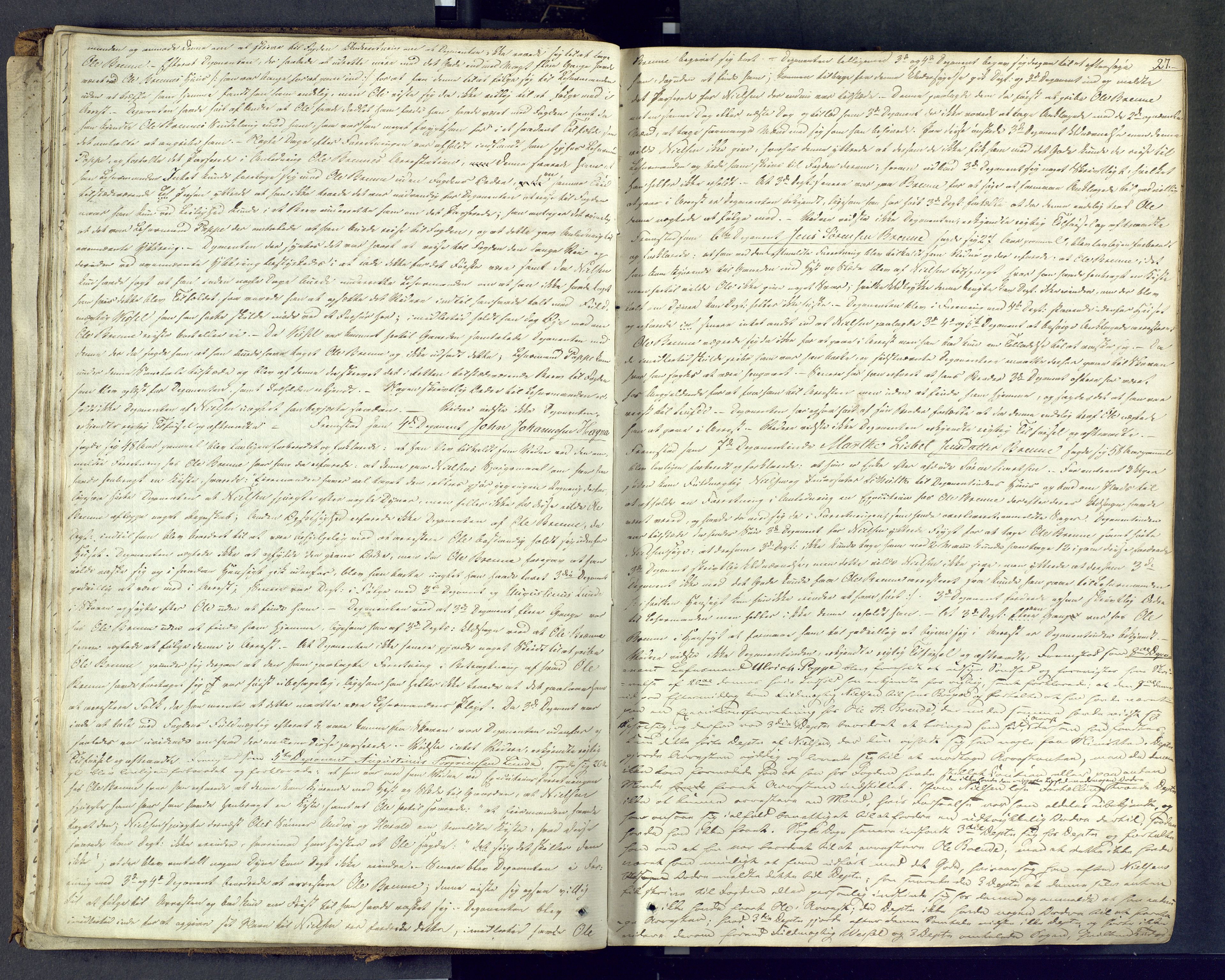 Nedre Telemark sorenskriveri, AV/SAKO-A-135/F/Fc/Fca/L0007: Ekstrarettsprotokoll, 1839-1846, s. 27