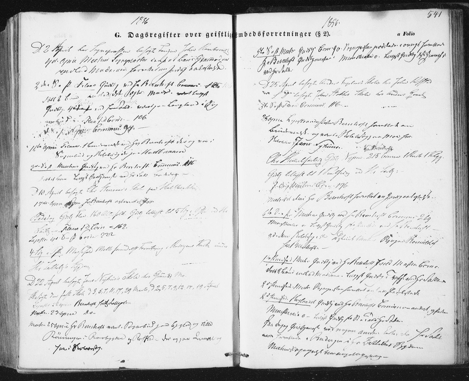 Ministerialprotokoller, klokkerbøker og fødselsregistre - Sør-Trøndelag, SAT/A-1456/691/L1076: Ministerialbok nr. 691A08, 1852-1861, s. 541