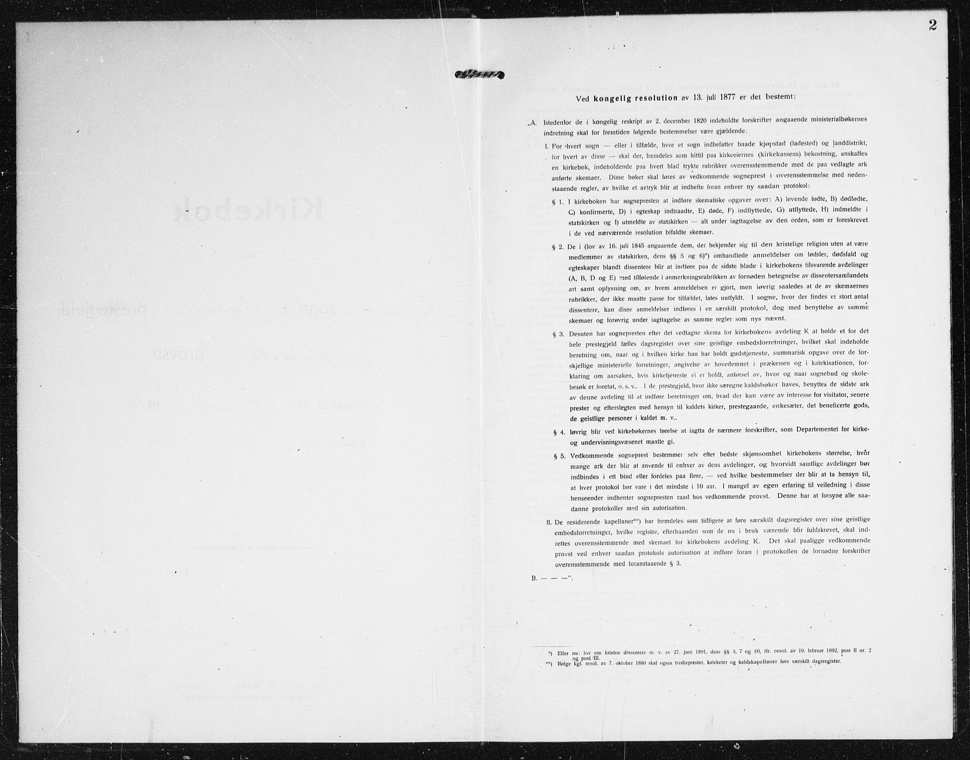 Arendal sokneprestkontor, Trefoldighet, SAK/1111-0040/F/Fa/L0011: Ministerialbok nr. A 11, 1915-1919, s. 2