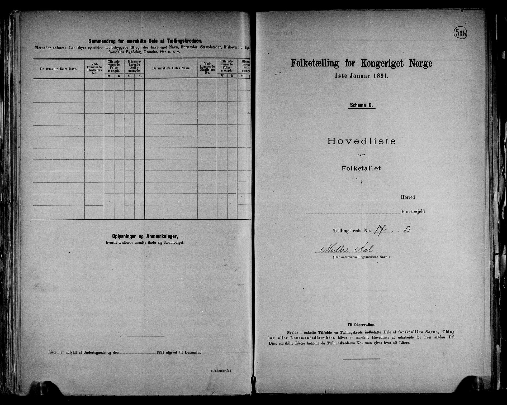 RA, Folketelling 1891 for 0534 Gran herred, 1891, s. 47