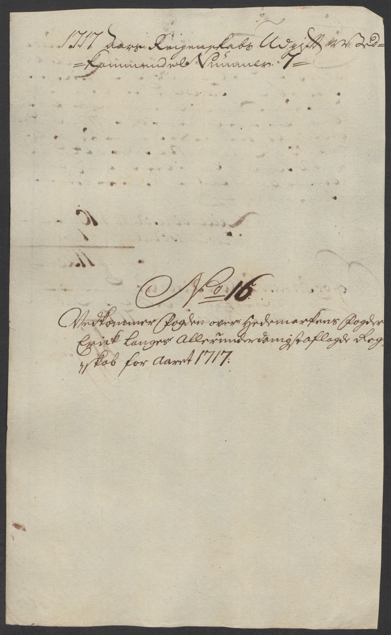 Rentekammeret inntil 1814, Reviderte regnskaper, Fogderegnskap, RA/EA-4092/R16/L1056: Fogderegnskap Hedmark, 1717, s. 324