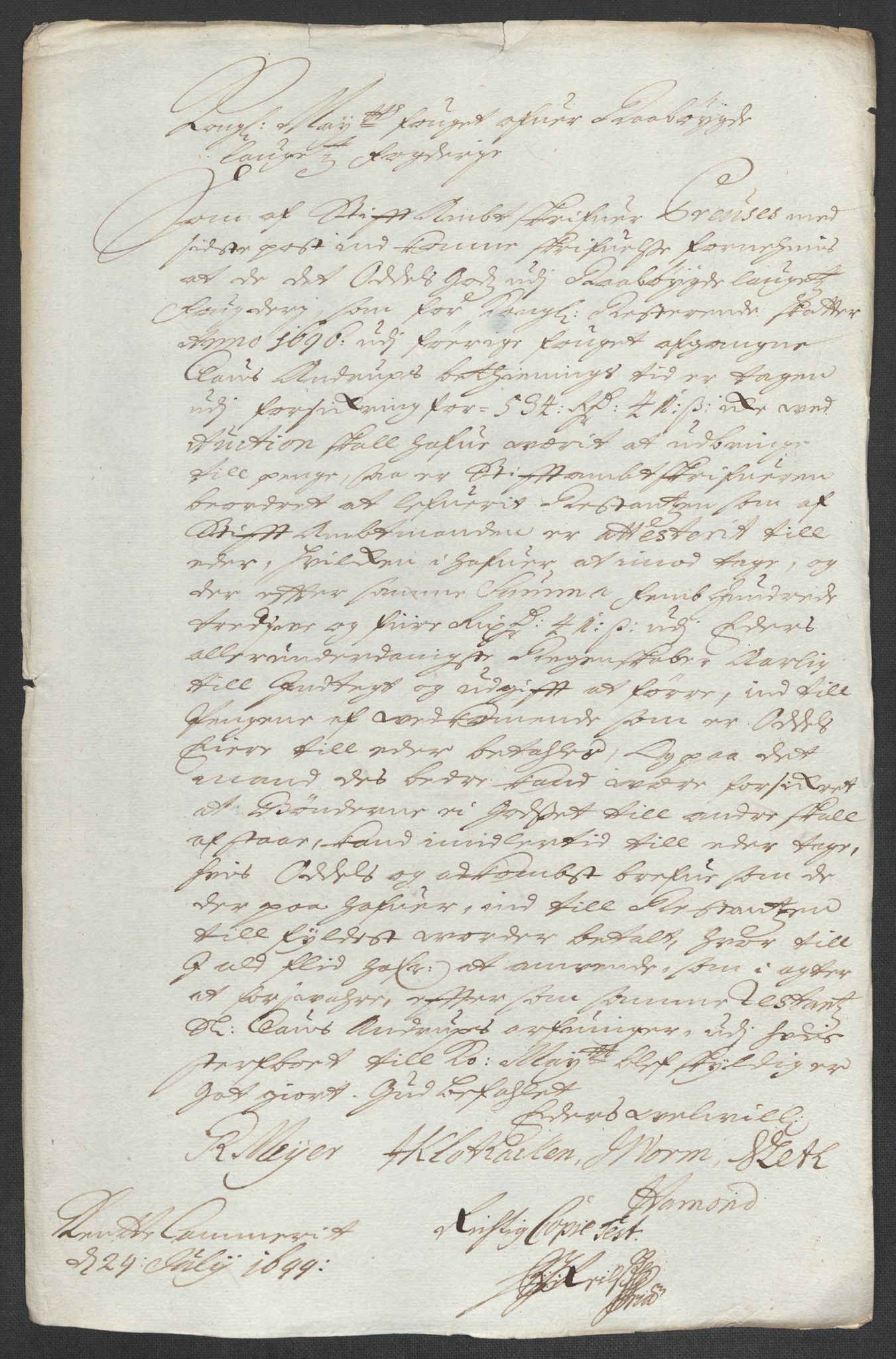 Rentekammeret inntil 1814, Reviderte regnskaper, Fogderegnskap, RA/EA-4092/R40/L2445: Fogderegnskap Råbyggelag, 1697-1699, s. 258