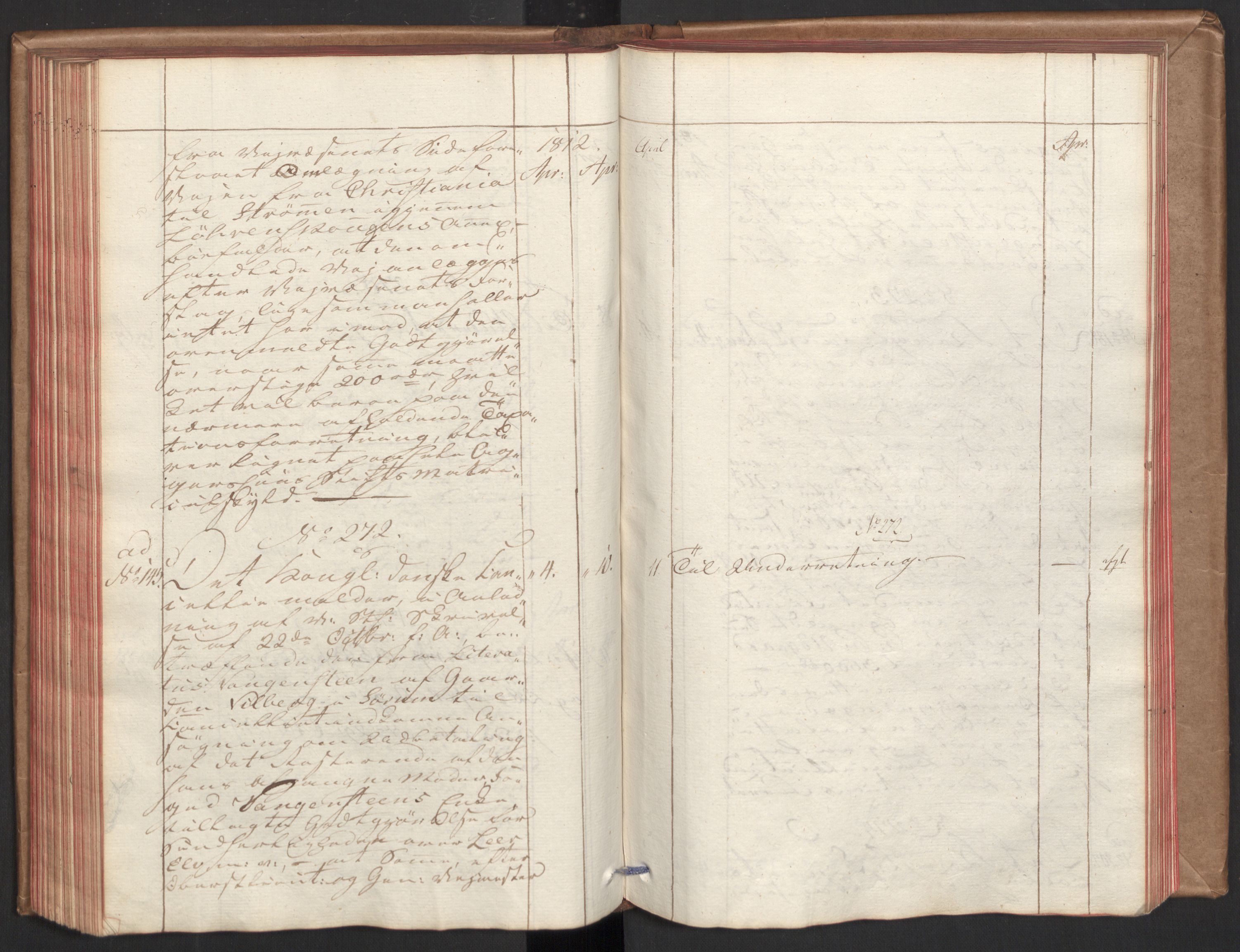 Stattholderembetet 1810-1814, 2. kontor (Kontor B), AV/RA-EA-5432/Aa/L0001: Kollegial referatprotokoll,  j.nr. 1-283,  l.nr. 1-327, 1810-1812, s. 157