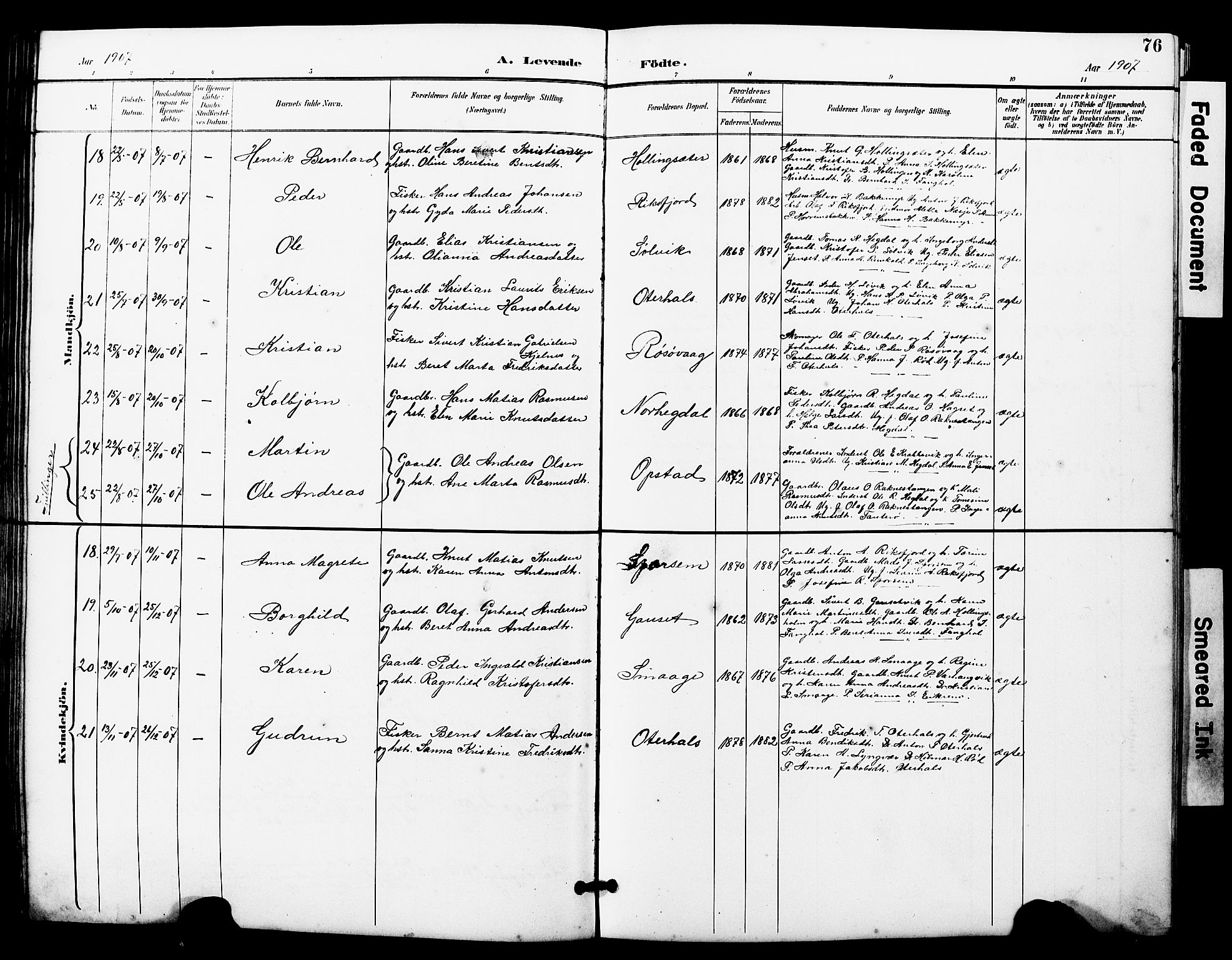 Ministerialprotokoller, klokkerbøker og fødselsregistre - Møre og Romsdal, AV/SAT-A-1454/560/L0725: Klokkerbok nr. 560C02, 1895-1930, s. 76