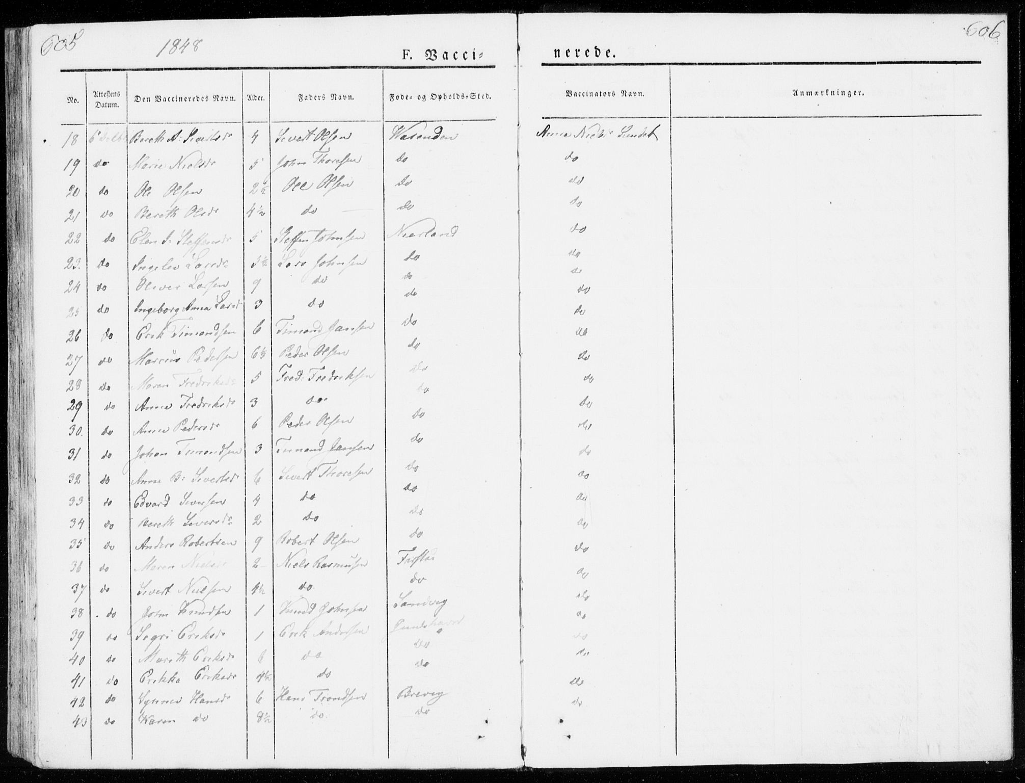 Ministerialprotokoller, klokkerbøker og fødselsregistre - Møre og Romsdal, AV/SAT-A-1454/566/L0766: Ministerialbok nr. 566A05, 1842-1851, s. 605-606