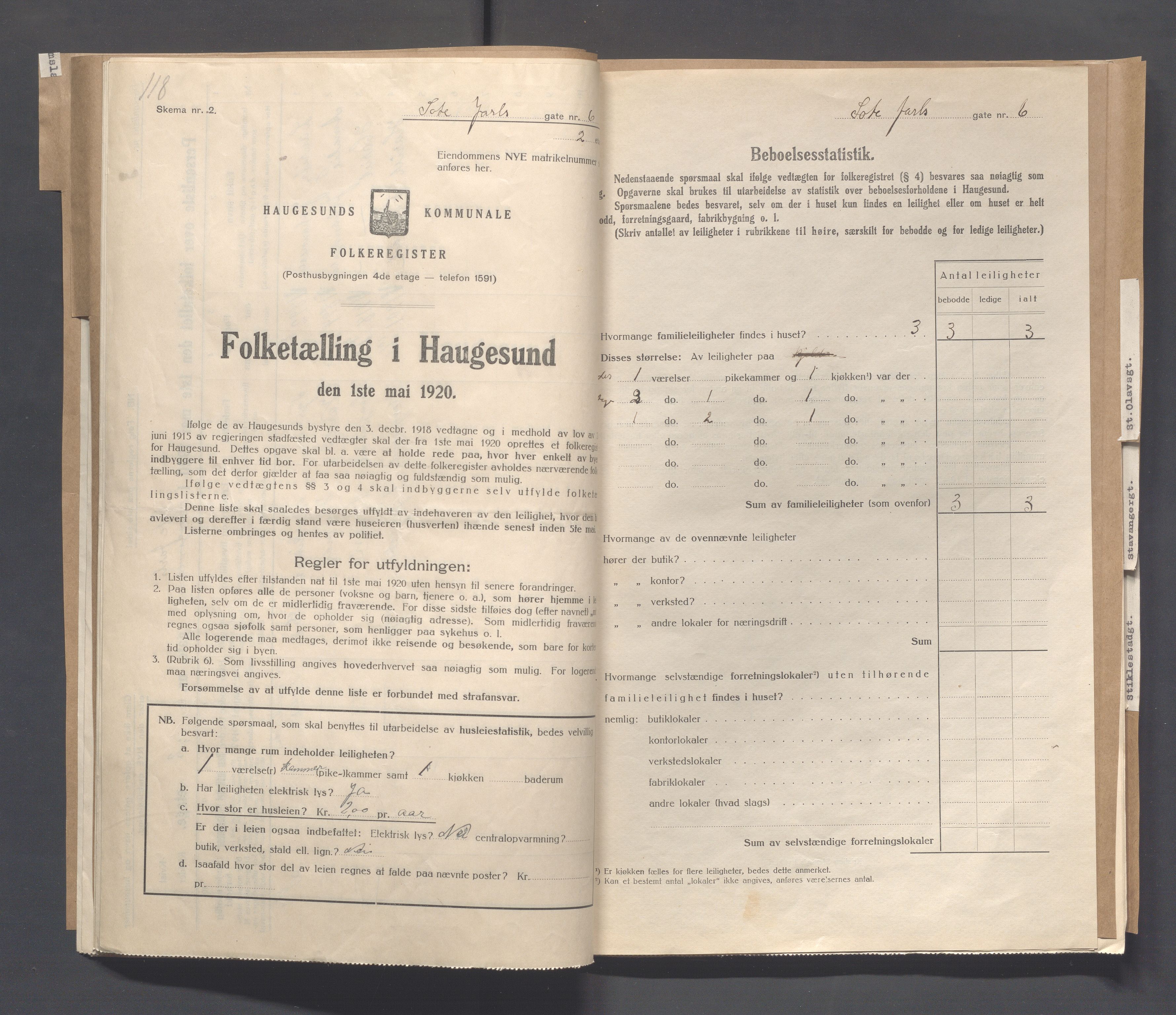 IKAR, Kommunal folketelling 1.5.1920 for Haugesund, 1920, s. 4059