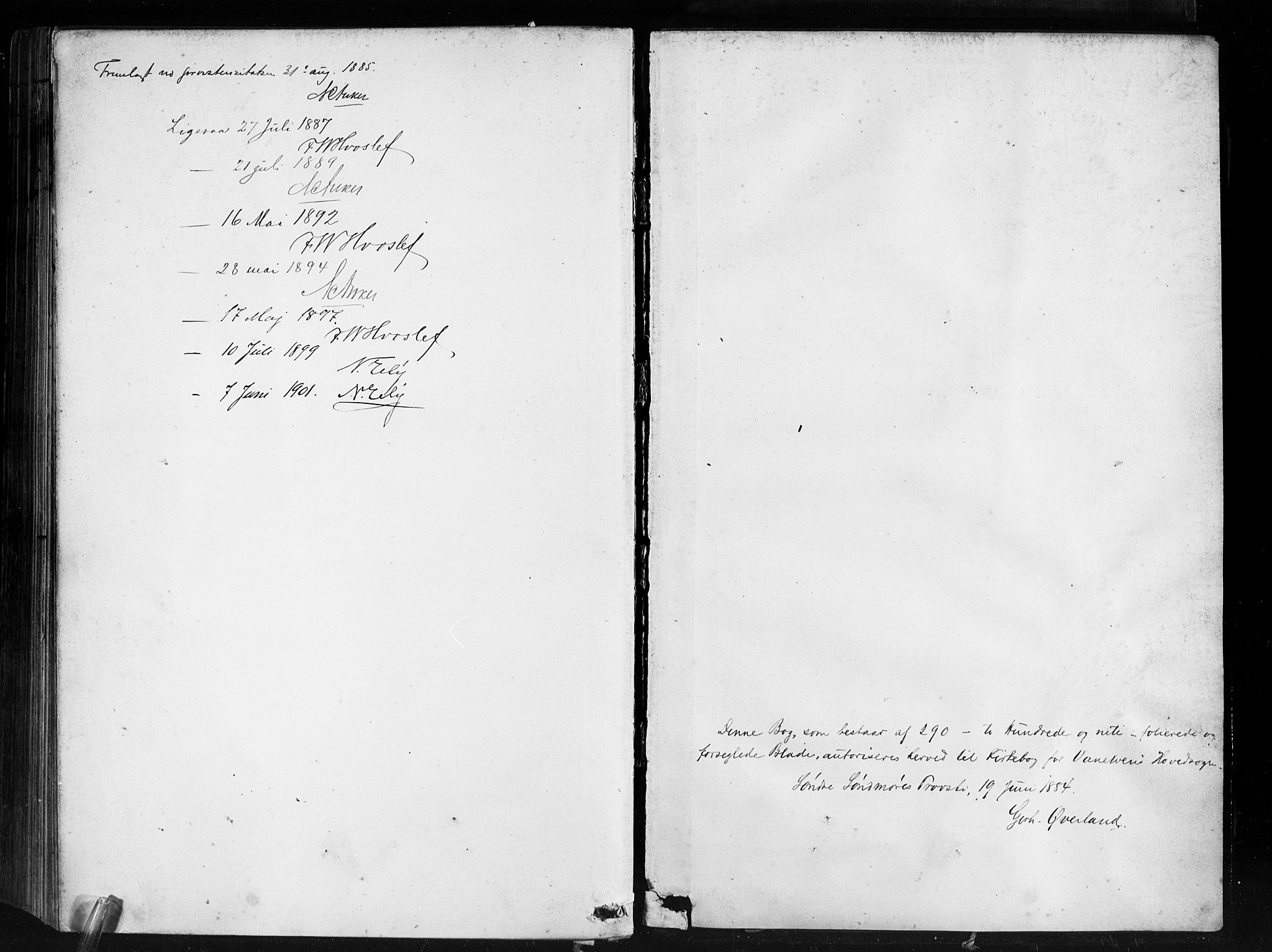 Ministerialprotokoller, klokkerbøker og fødselsregistre - Møre og Romsdal, AV/SAT-A-1454/501/L0008: Ministerialbok nr. 501A08, 1885-1901