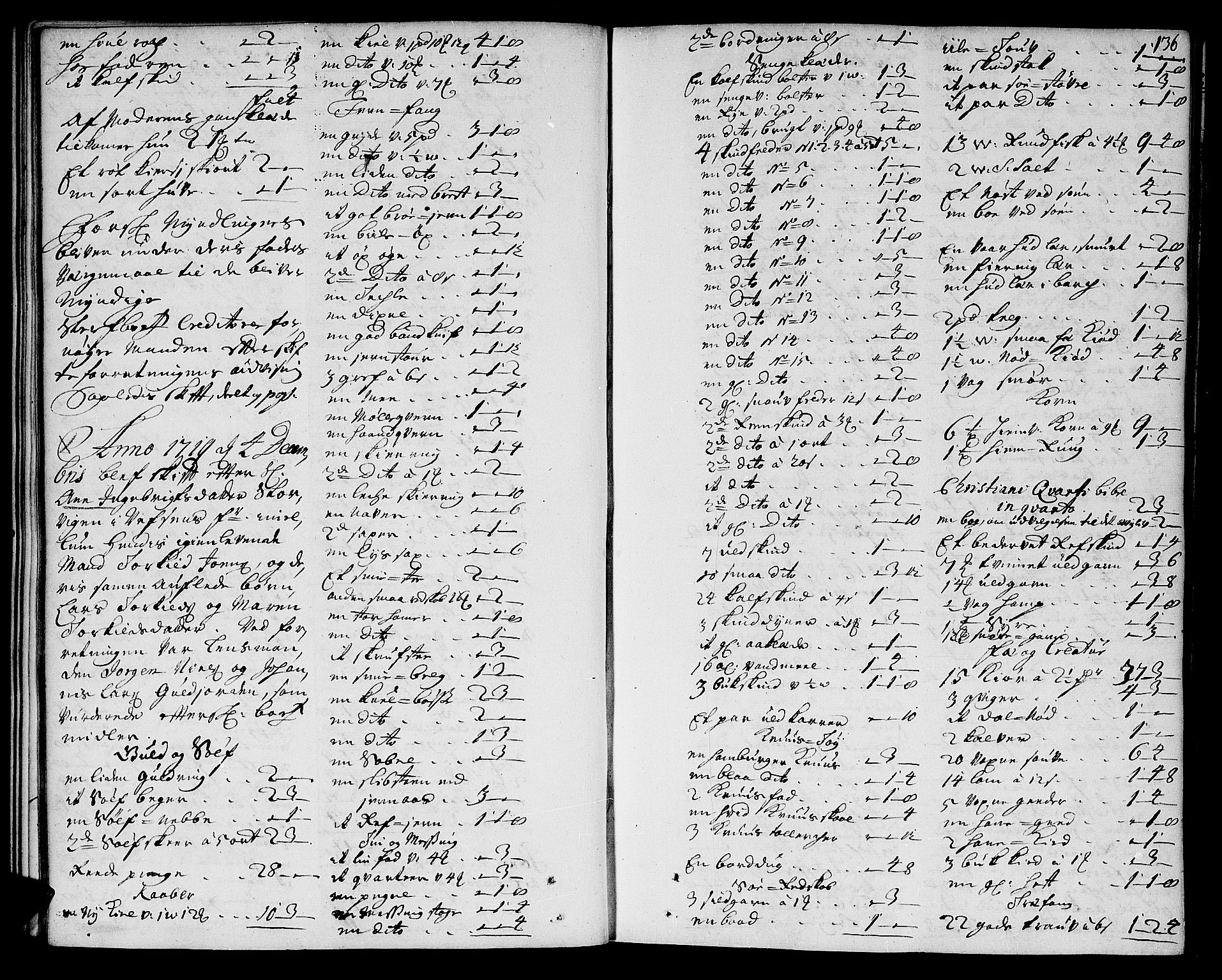 Helgeland sorenskriveri, AV/SAT-A-0004/3/3A/L0005: Skifteprotokoll 5A, 1718-1721, s. 136b-137a