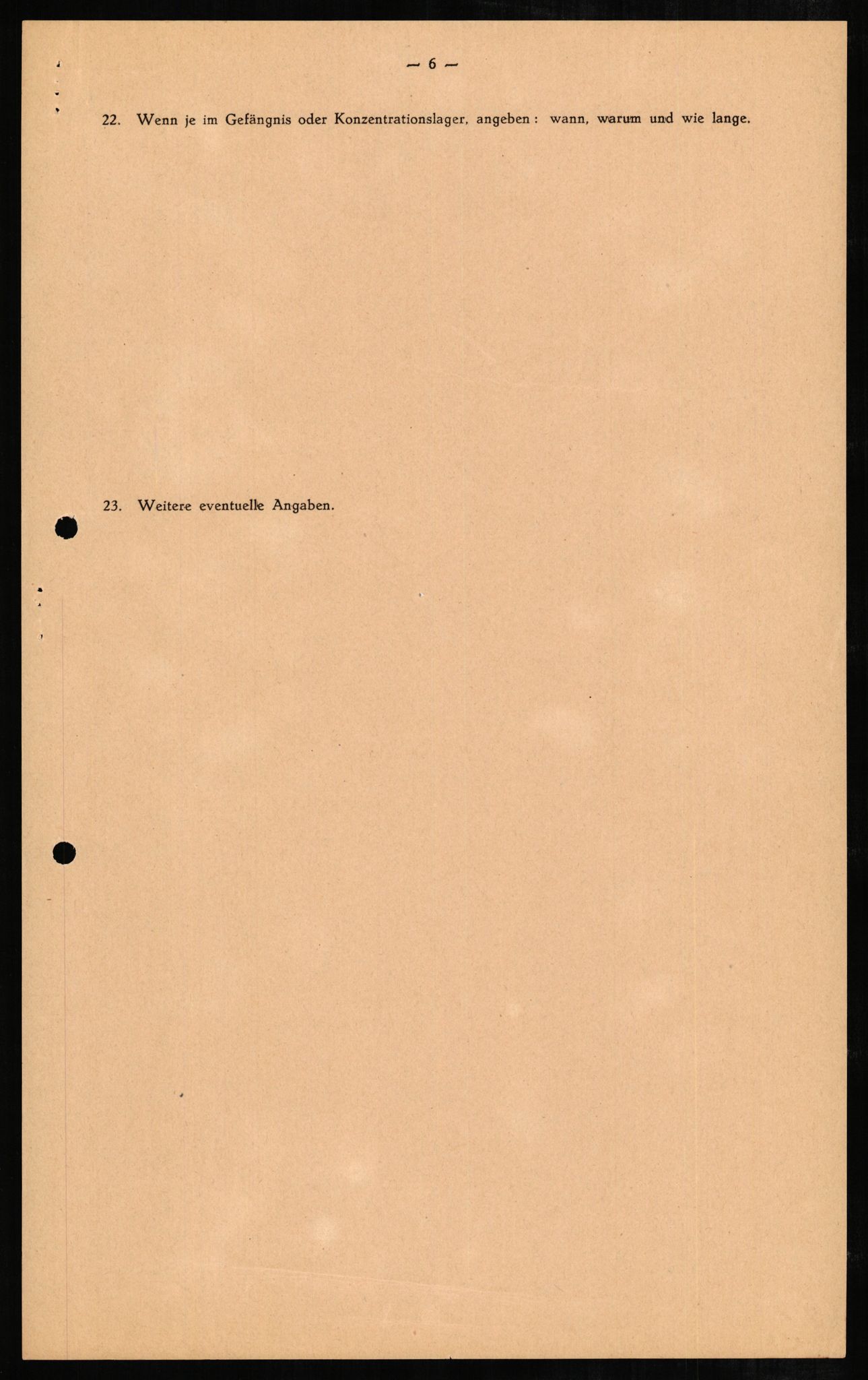 Forsvaret, Forsvarets overkommando II, RA/RAFA-3915/D/Db/L0004: CI Questionaires. Tyske okkupasjonsstyrker i Norge. Tyskere., 1945-1946, s. 266